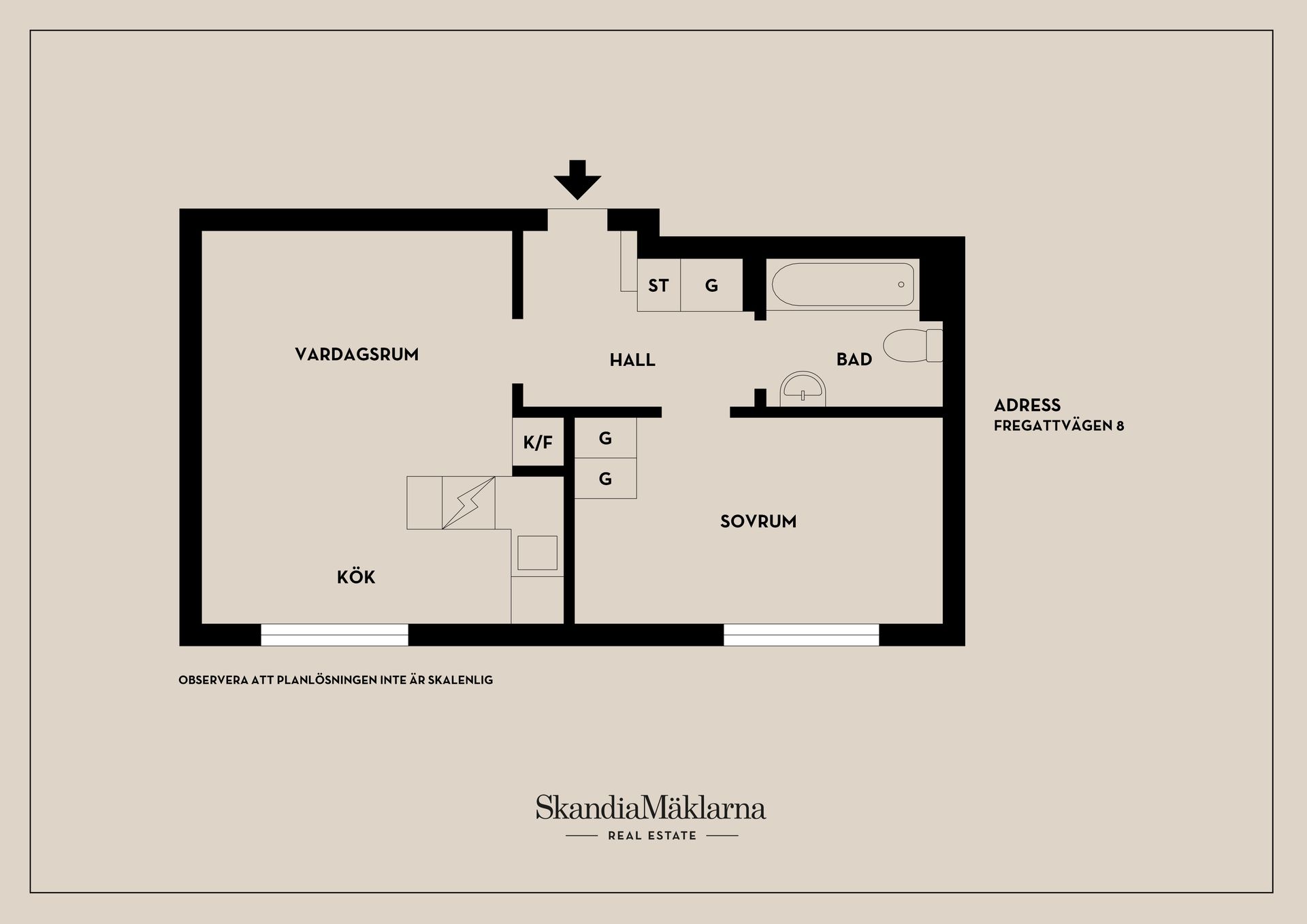 Bostadsrätt, Fregattvägen 8, Bodal, Lidingö