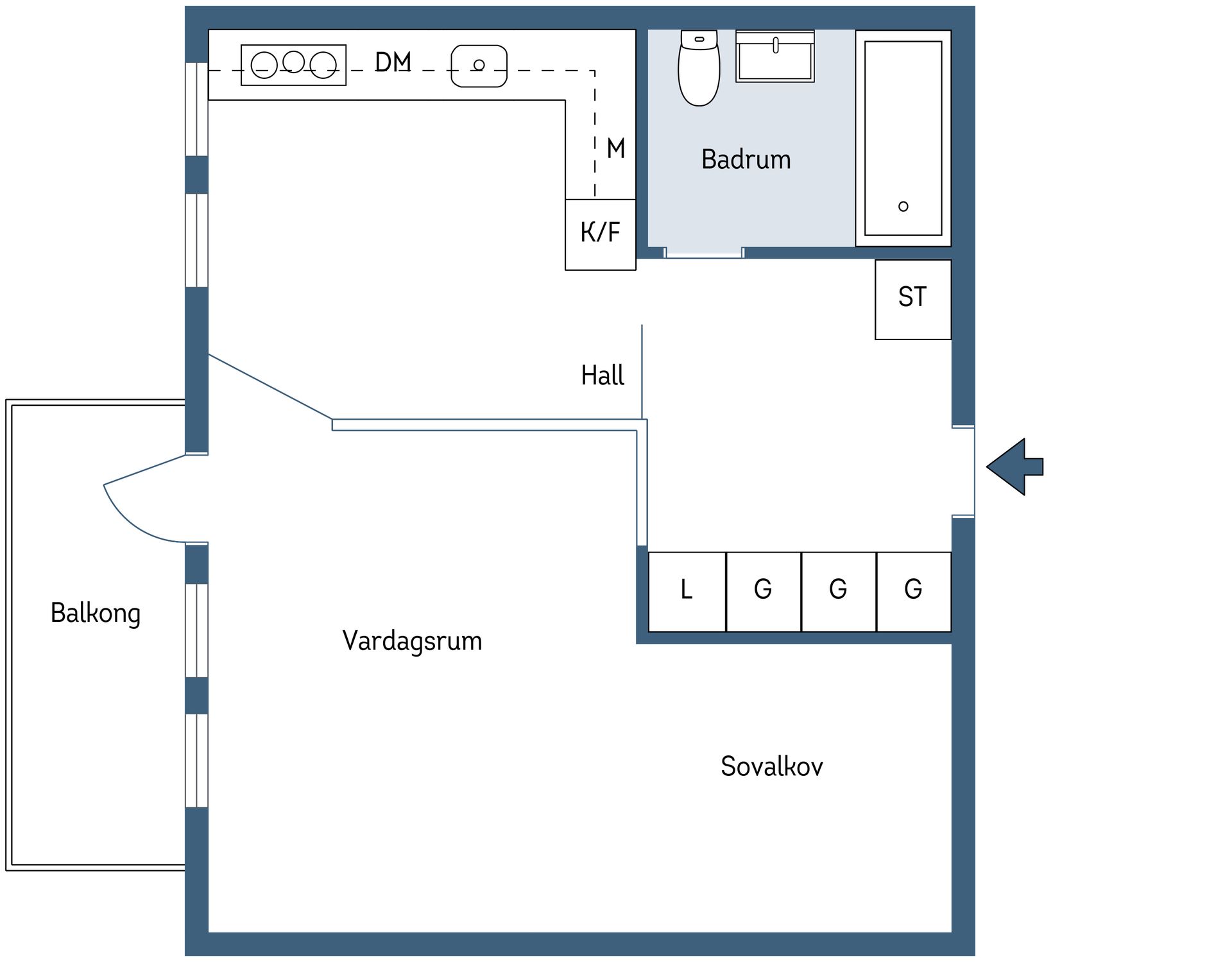 Bostadsrätt, Skarpövägen 19, Västra Orminge, Nacka