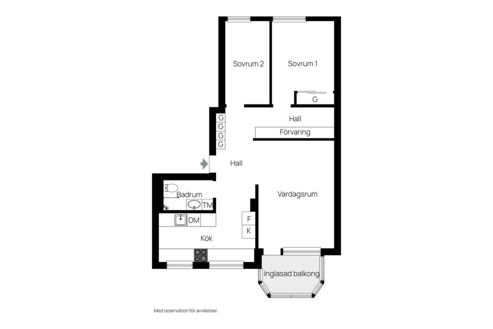 Bostadsrätt, Östra Långgatan 37c, Centralt, Sundsvall