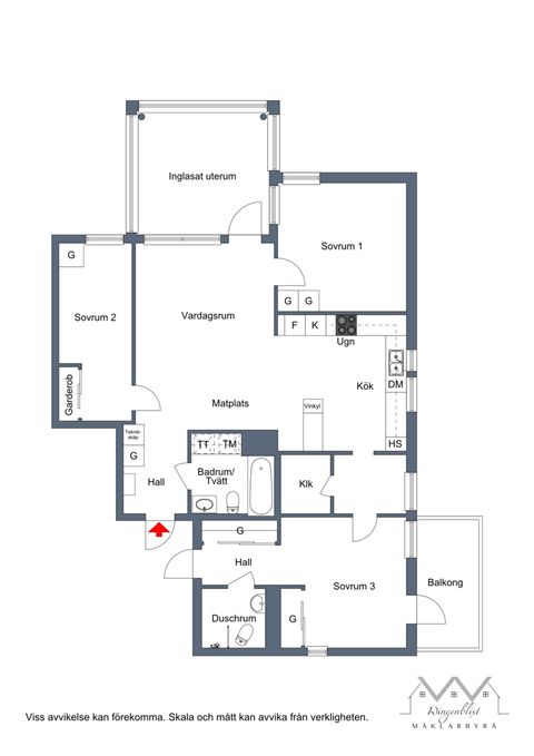 Bostadsrätt, Tallrisvägen 4, 1 tr, Kungsängen centrum, Upplands-Bro