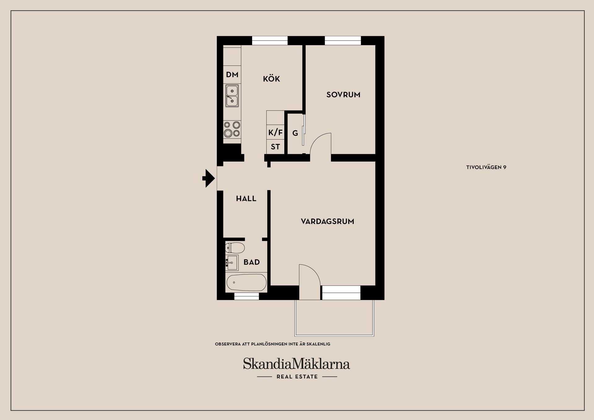 Bostadsrätt, Tivolivägen 9, Telefonplan - Västberga, Stockholm