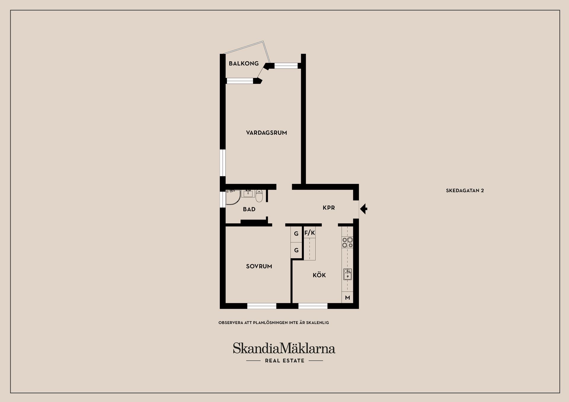 Bostadsrätt, Skedagatan 2, Gottfridsberg, Linköping
