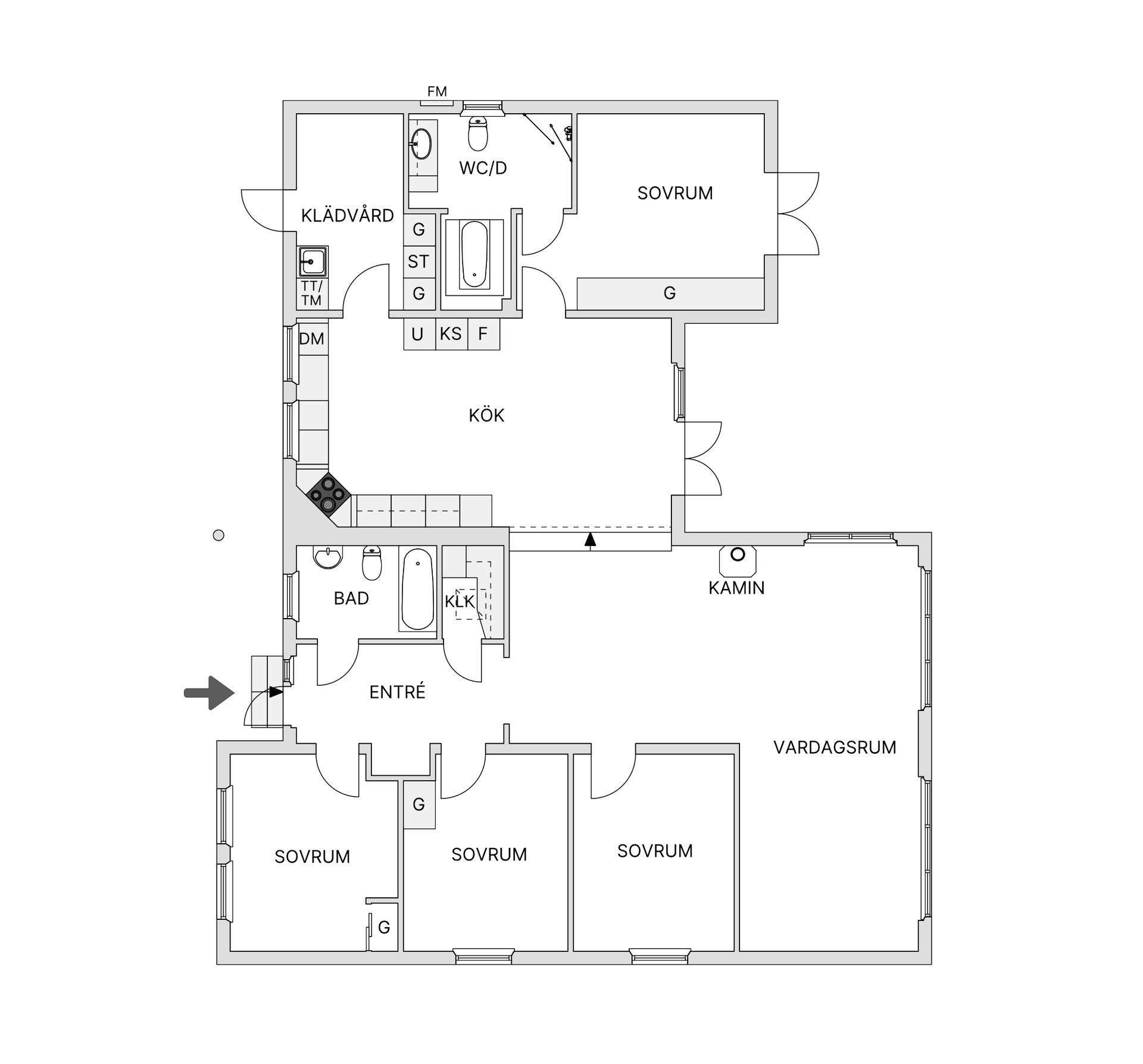 Villa, Björks väg 1, Birka, Krokom