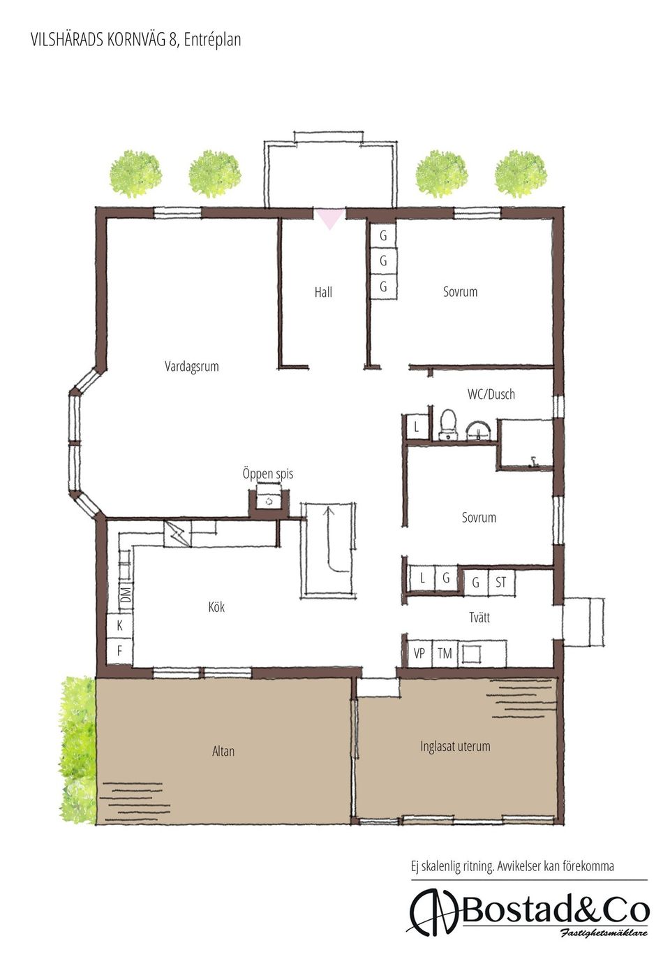 Villa, Vilshärads Kornväg 8, Villshärad, Halmstad