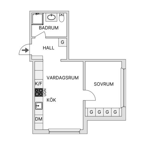 Bostadsrätt, Järnbärarvägen 10, Bredäng, Stockholm