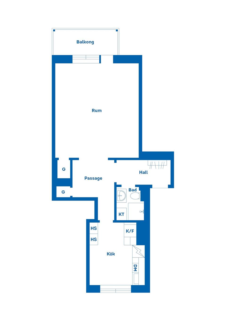 Bostadsrätt, Kaplansgatan 23B, Gävle Centrum, Gävle