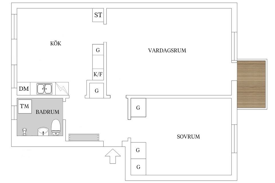 Bostadsrätt, Ronnebyvägen 13, Björkhagen, Stockholm