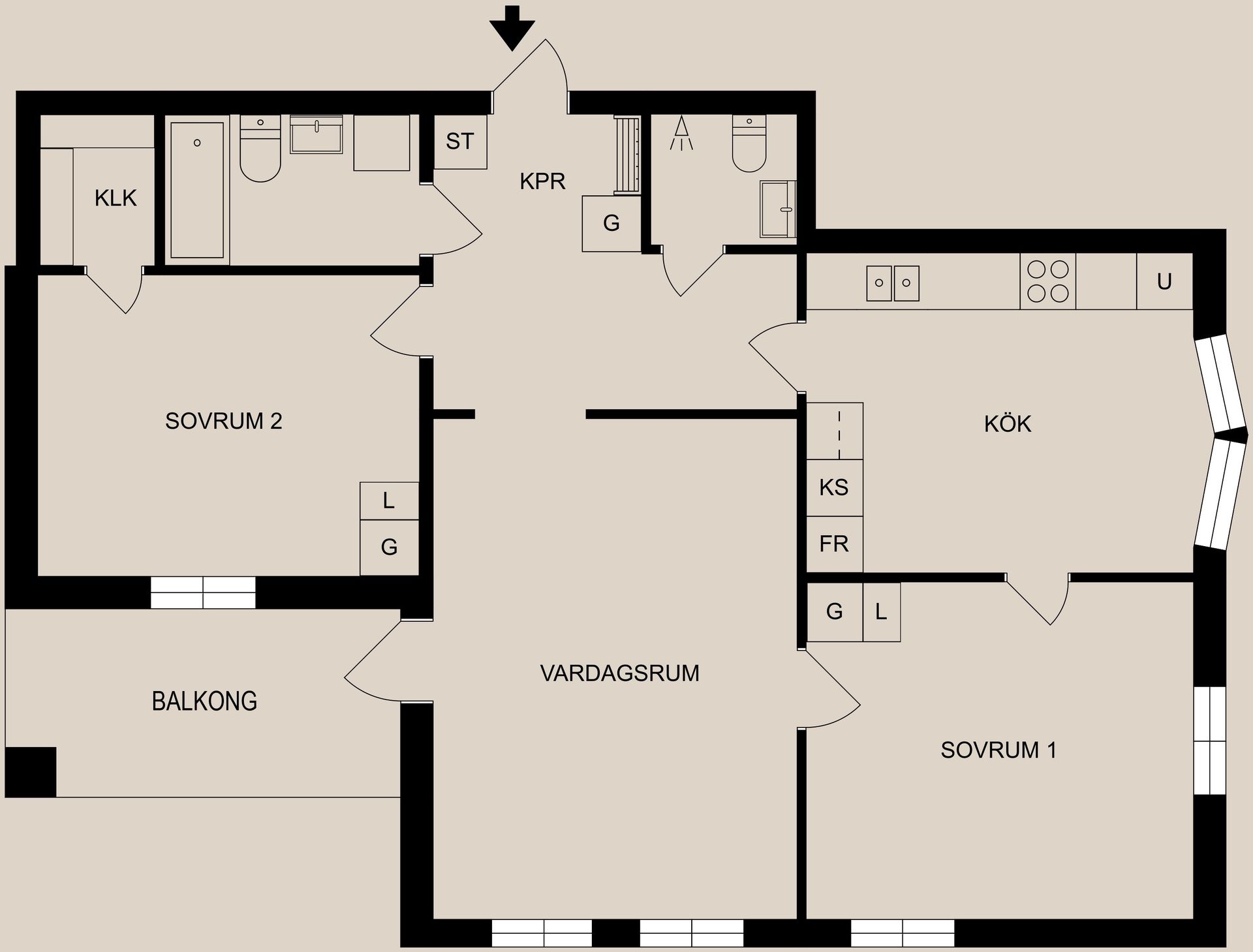Bostadsrätt, Gymnastikgatan 12, Gamla Lasarettsområdet, Norrköping