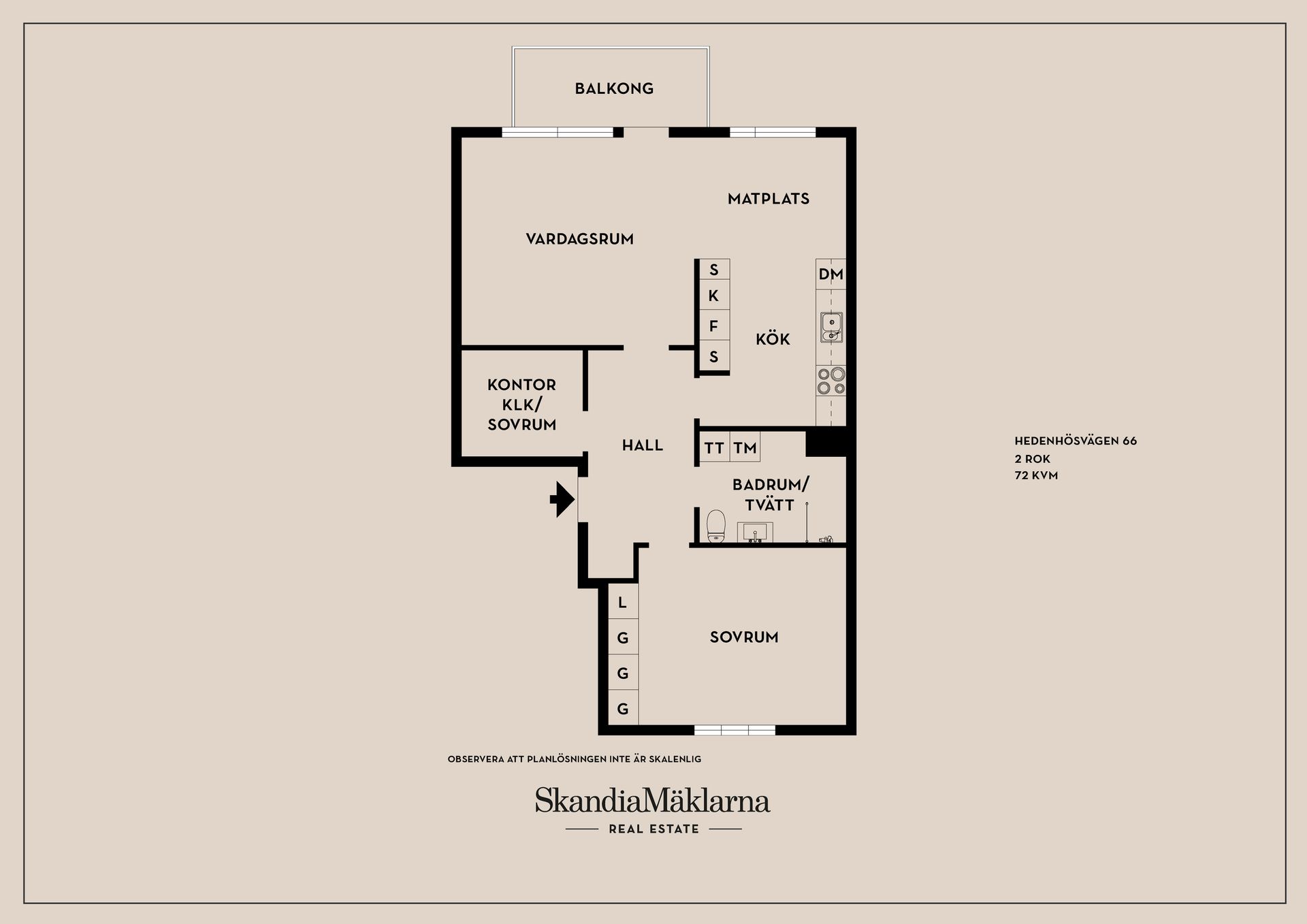 Bostadsrätt, Hedenhösvägen 66, Solgård, Huddinge