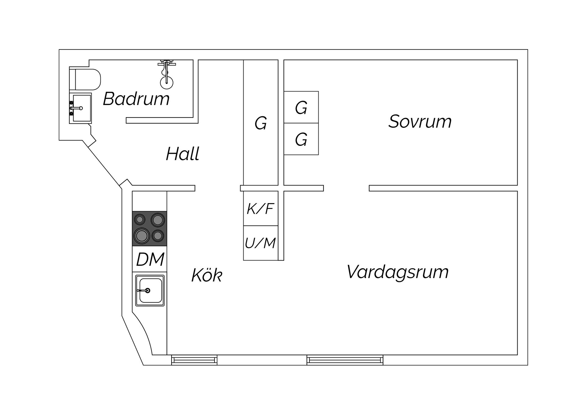 Bostadsrätt, Hornsgatan 89A, Zinkensdamm, Stockholm