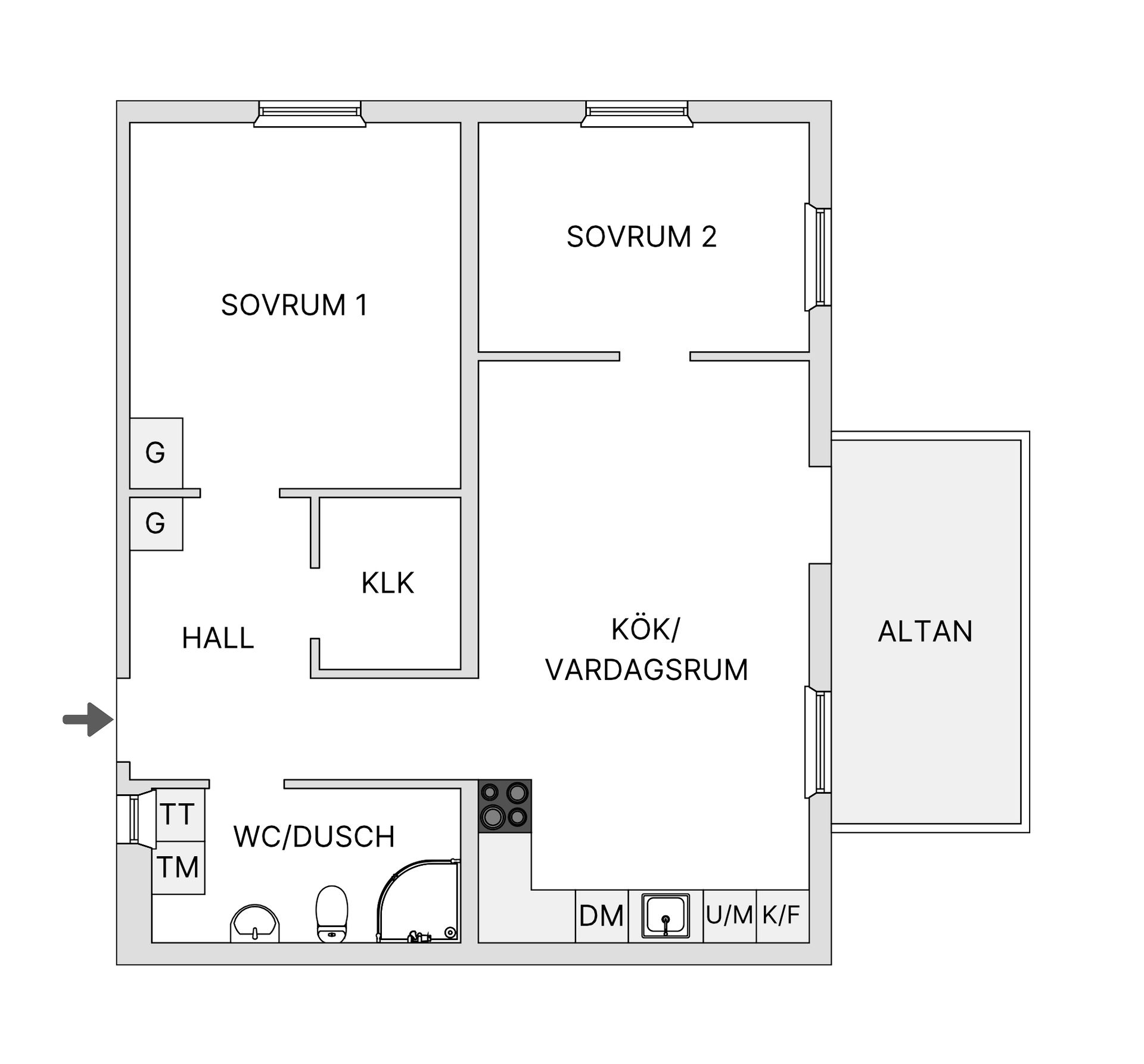 Bostadsrätt, Boxervägen 12B, Fyllinge, Halmstad