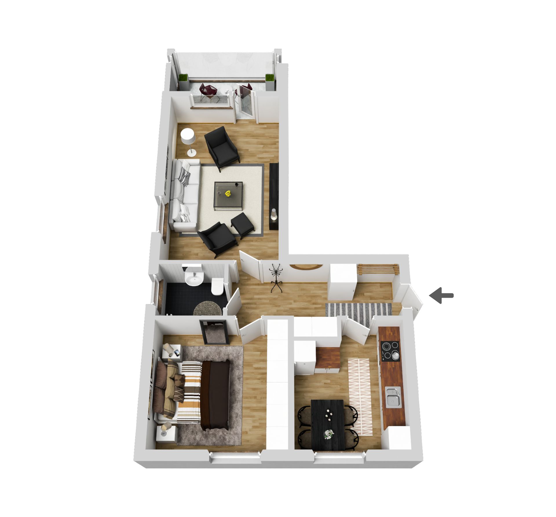 Bostadsrätt, Harabergsgatan 15A, Centralt, Ljungby