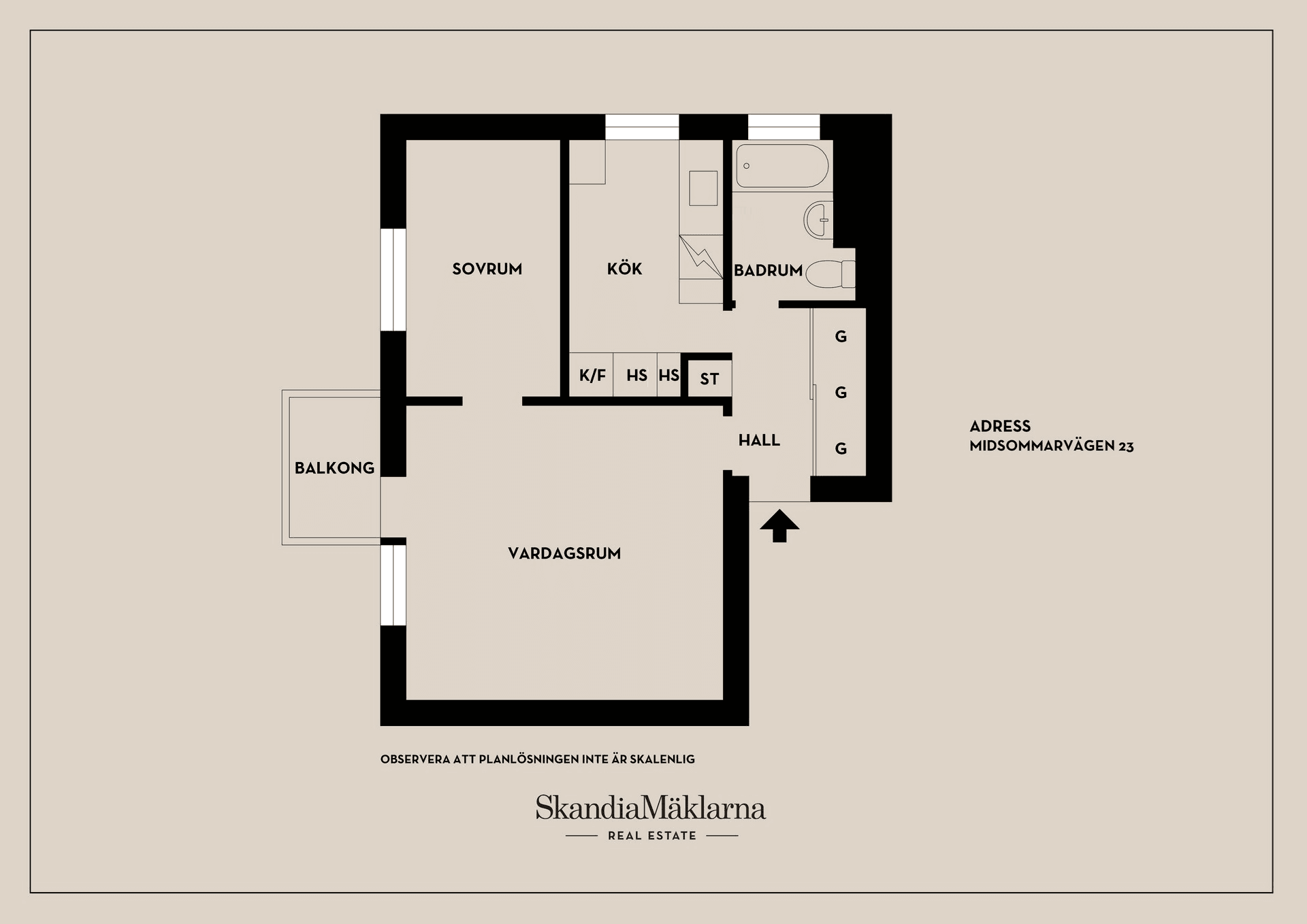 Bostadsrätt, Midsommarvägen 23, Midsommarkransen, Stockholm
