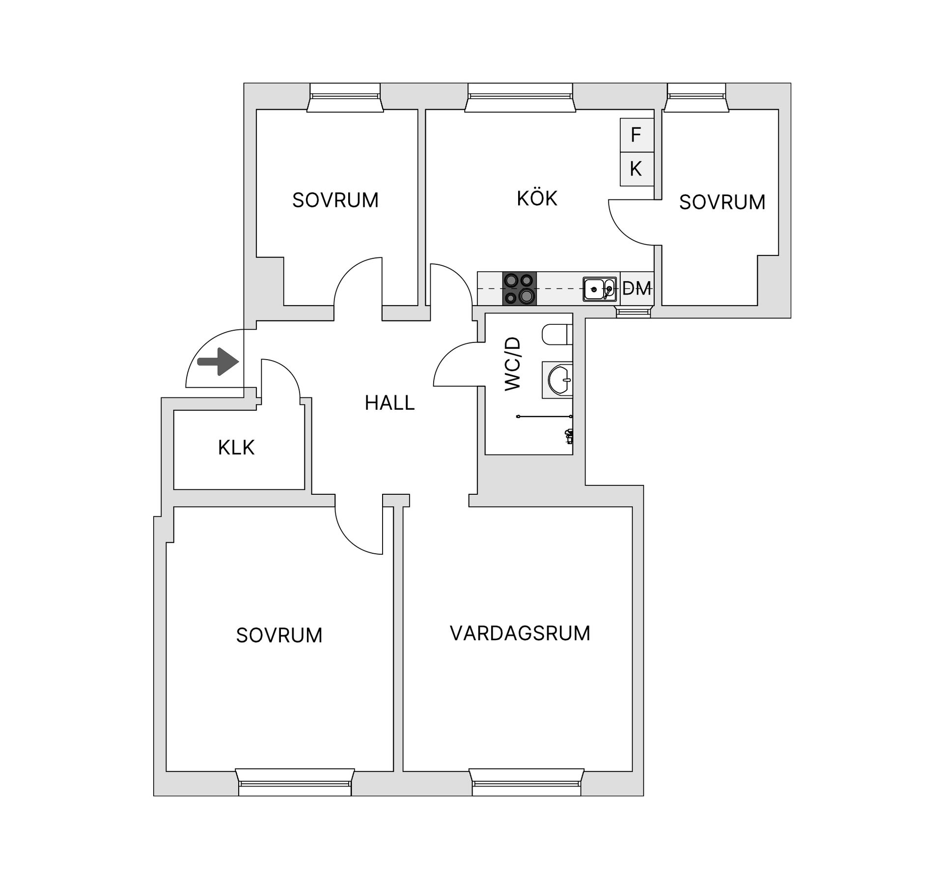 Bostadsrätt, Simrishamnsgatan 13, Möllevången, Malmö