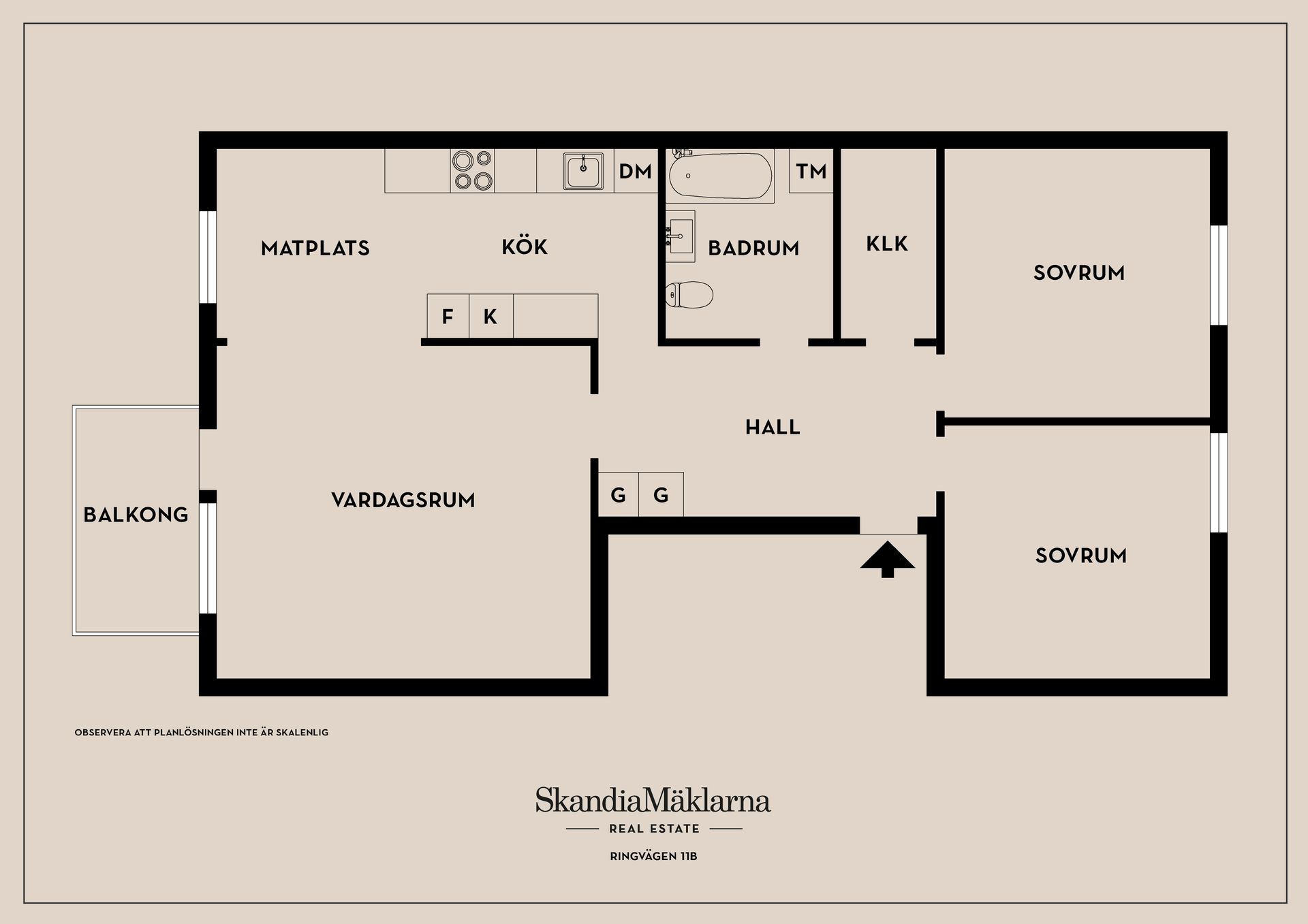 Bostadsrätt, Ringvägen 11B, Södermalm, Stockholm