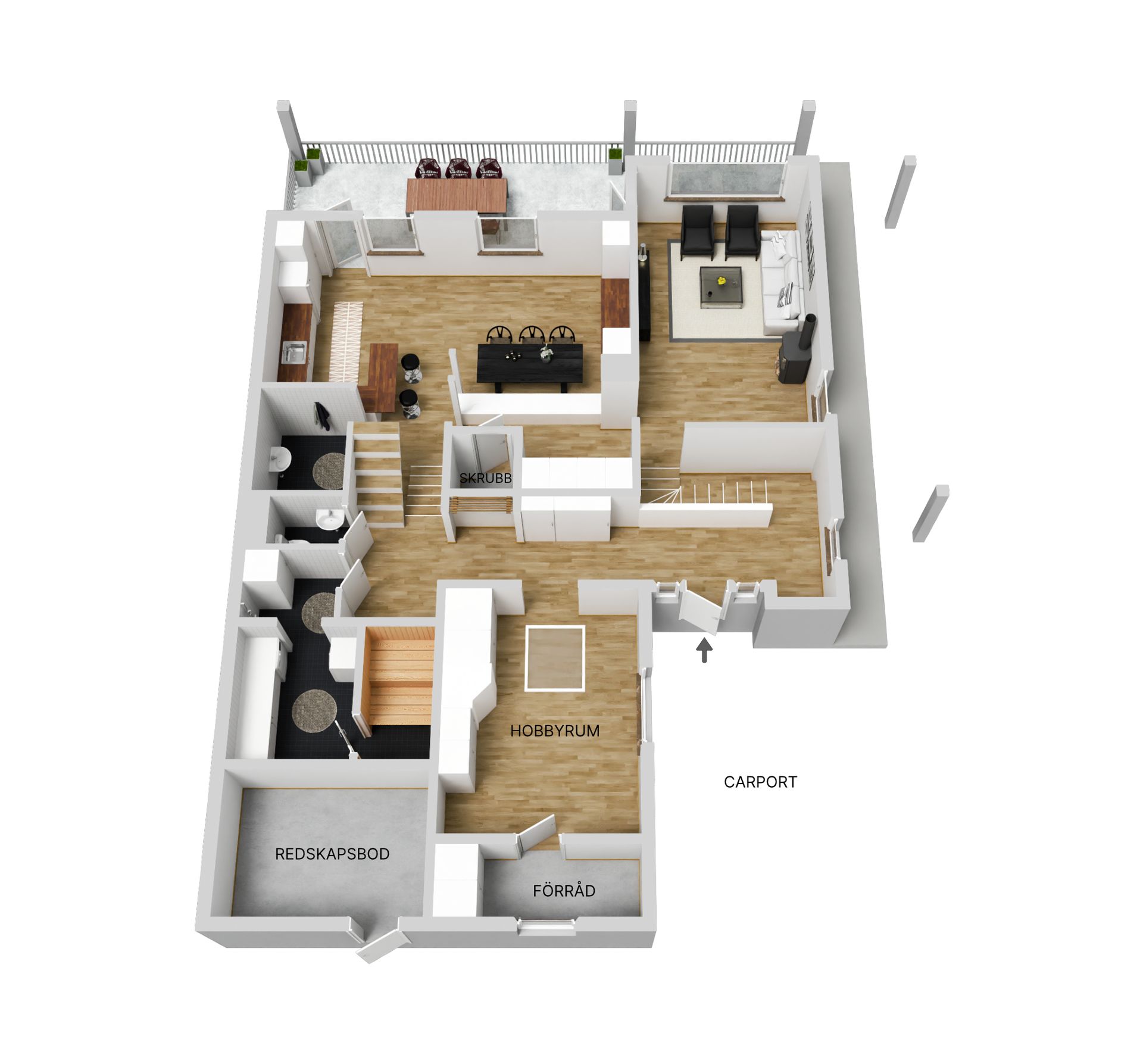 Radhus, Gullrisvägen 8, Heden, Gällivare