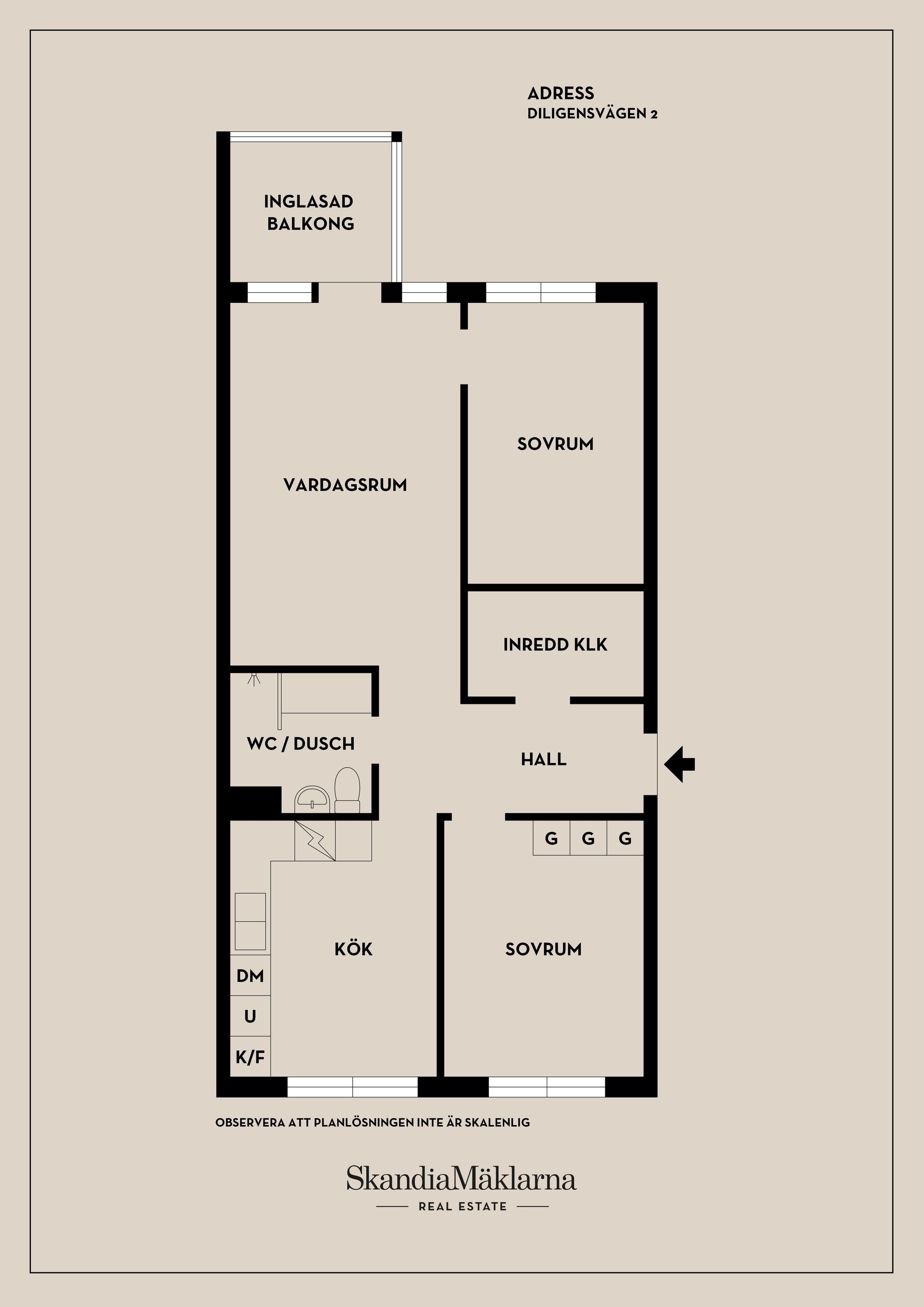 Bostadsrätt, Diligensvägen 2, Jarlaberg, Nacka
