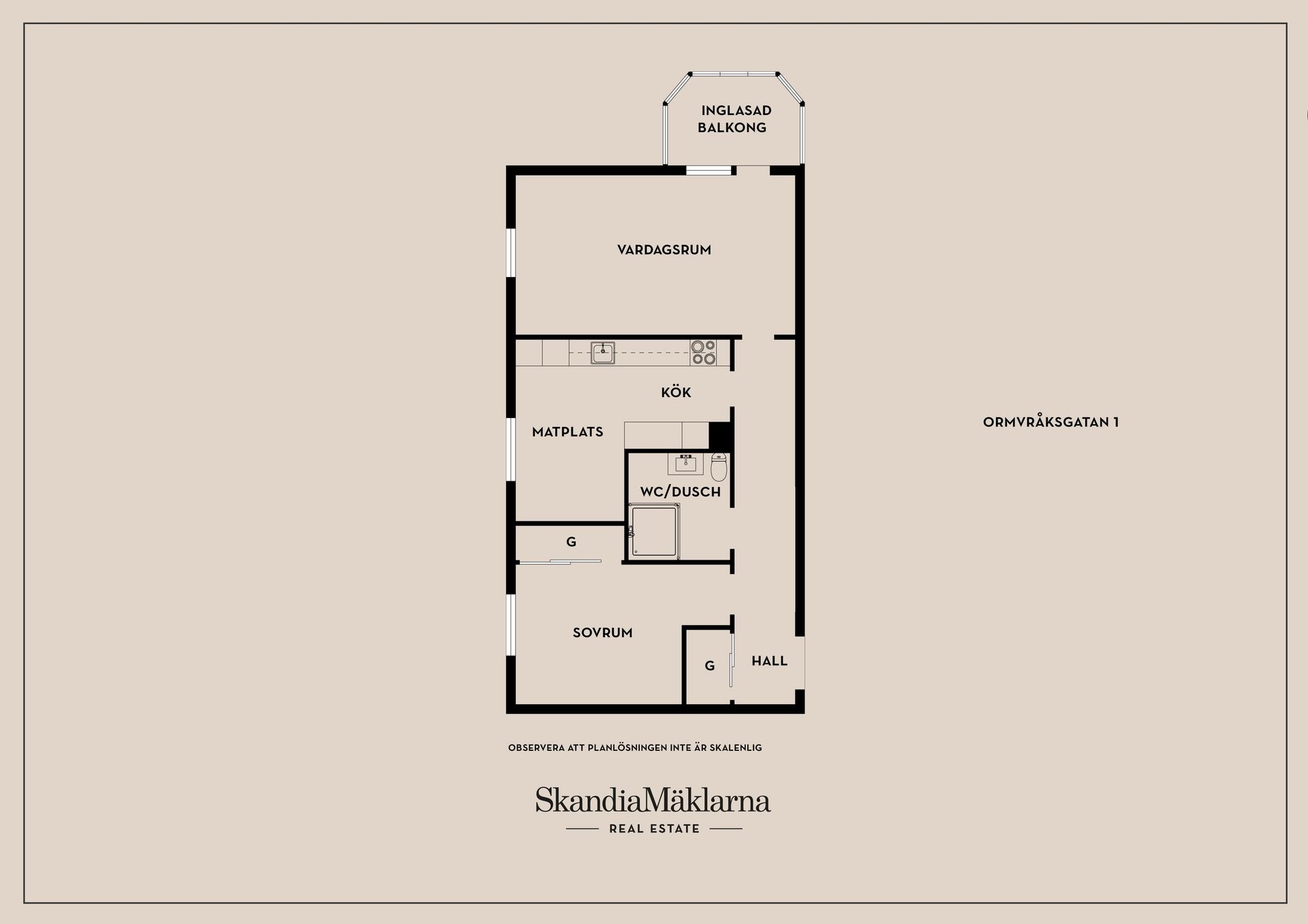 Bostadsrätt, Ormvråksgatan 1, Söderkulla, Malmö