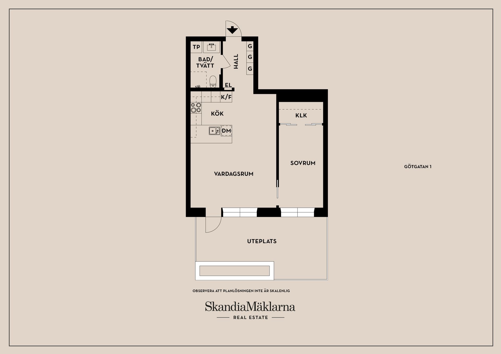 Bostadsrätt, Götgatan 1, Haga, Karlstad