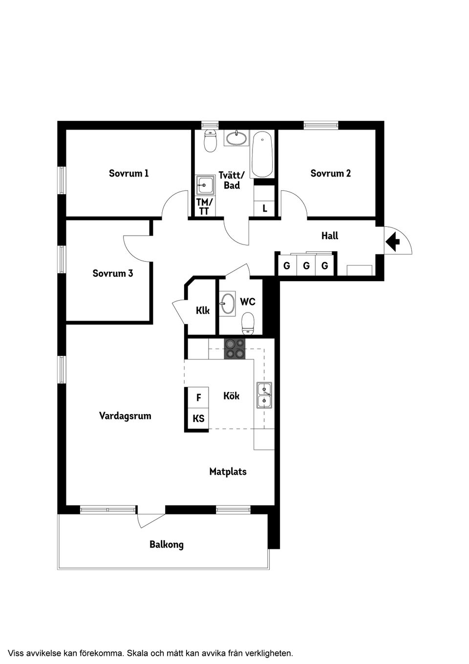 Bostadsrätt, Bruksvägen 3A, Surte, Ale