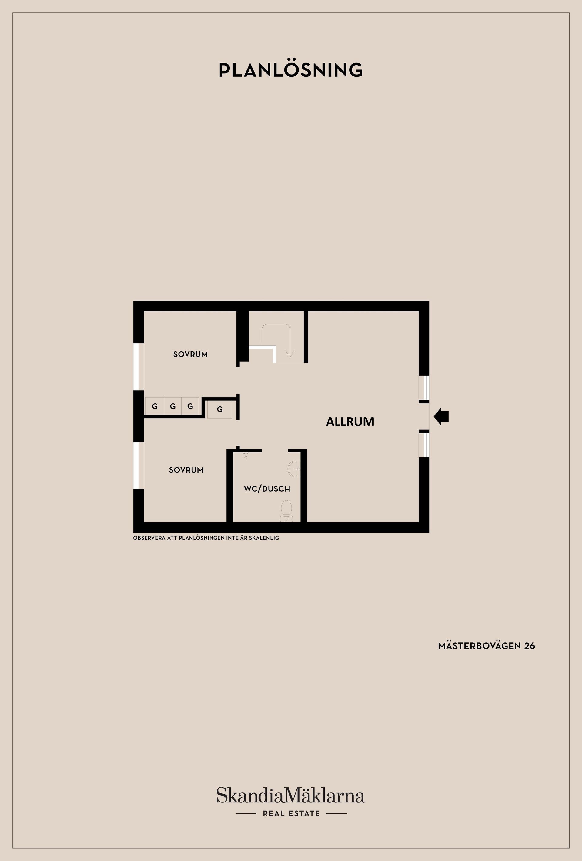 Radhus, Mästerbovägen 26, Motala