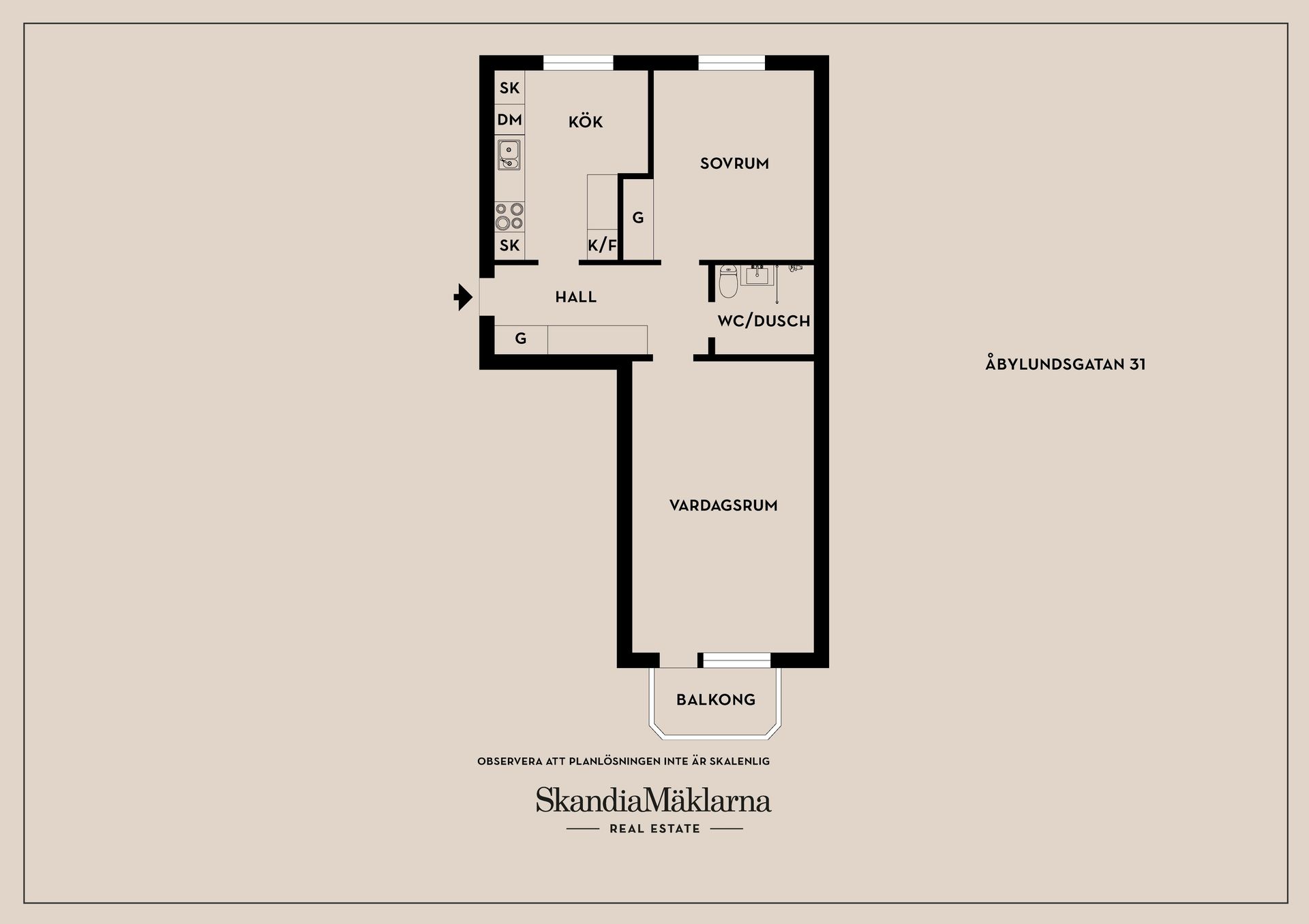 Bostadsrätt, Åbylundsgatan 31, Åbylund, Linköping