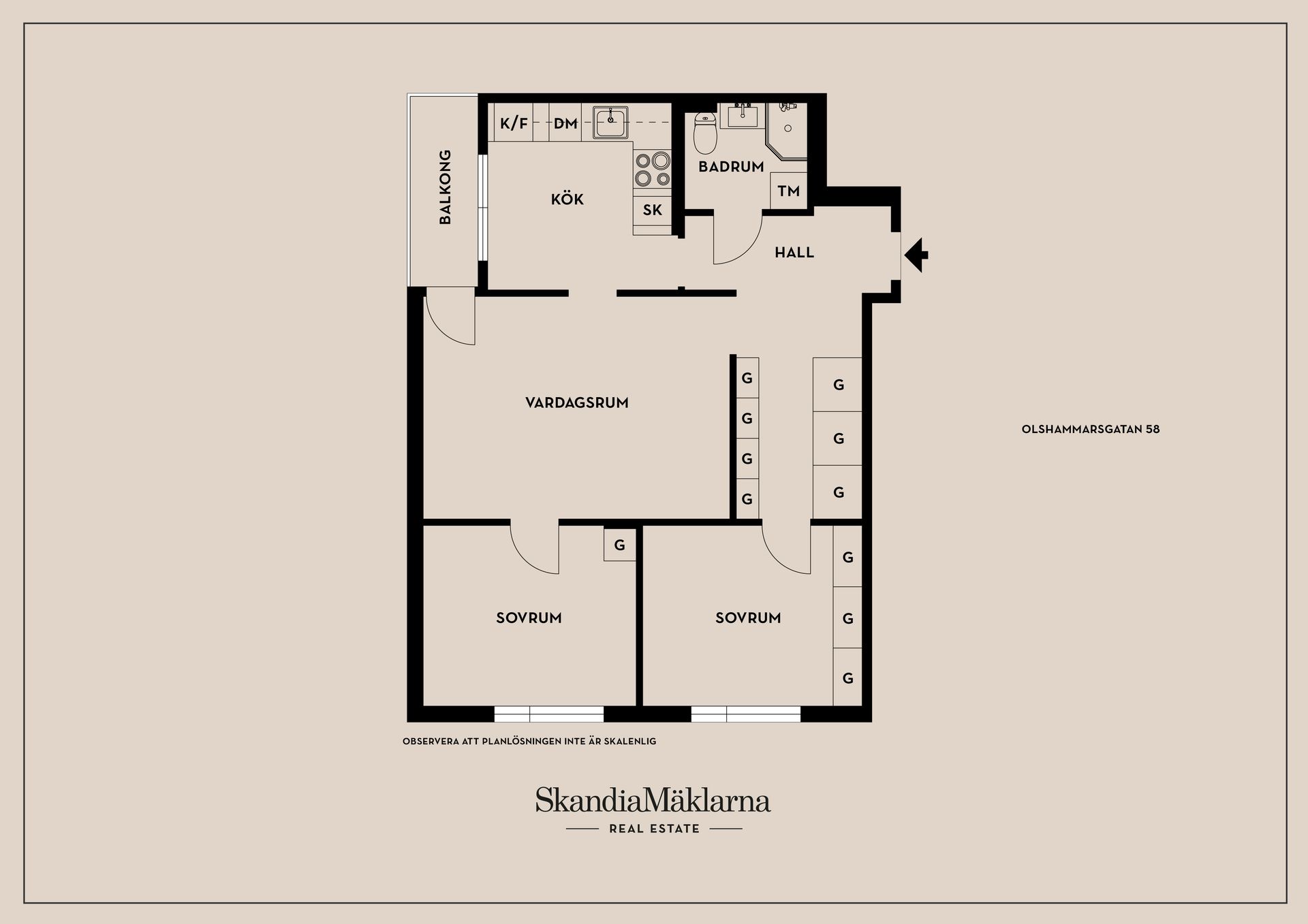 Bostadsrätt, Olshammarsgatan 58, Ormkärr, Stockholm