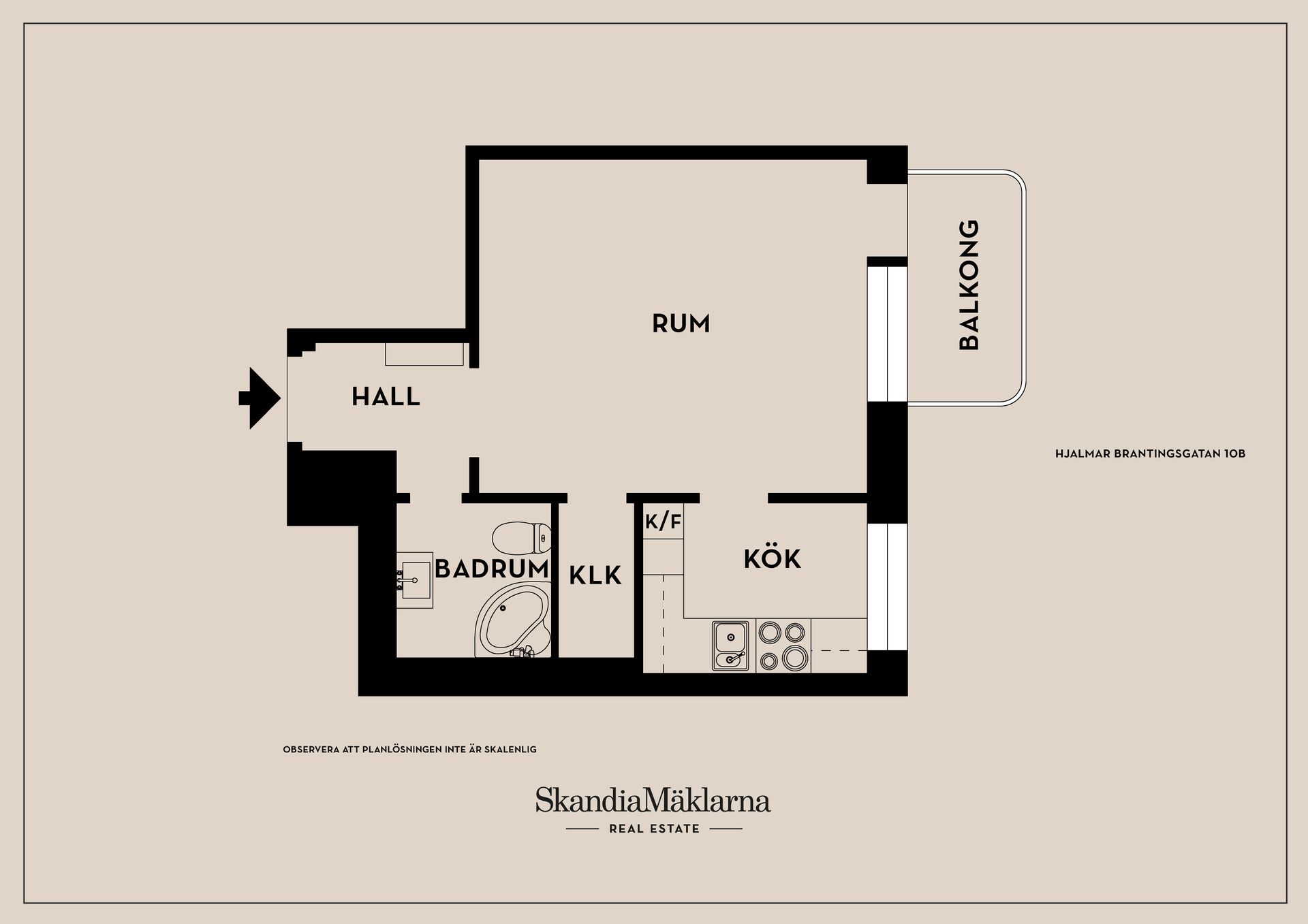 Bostadsrätt, Hjalmar Brantingsgatan 10B, Fålhagen, Uppsala