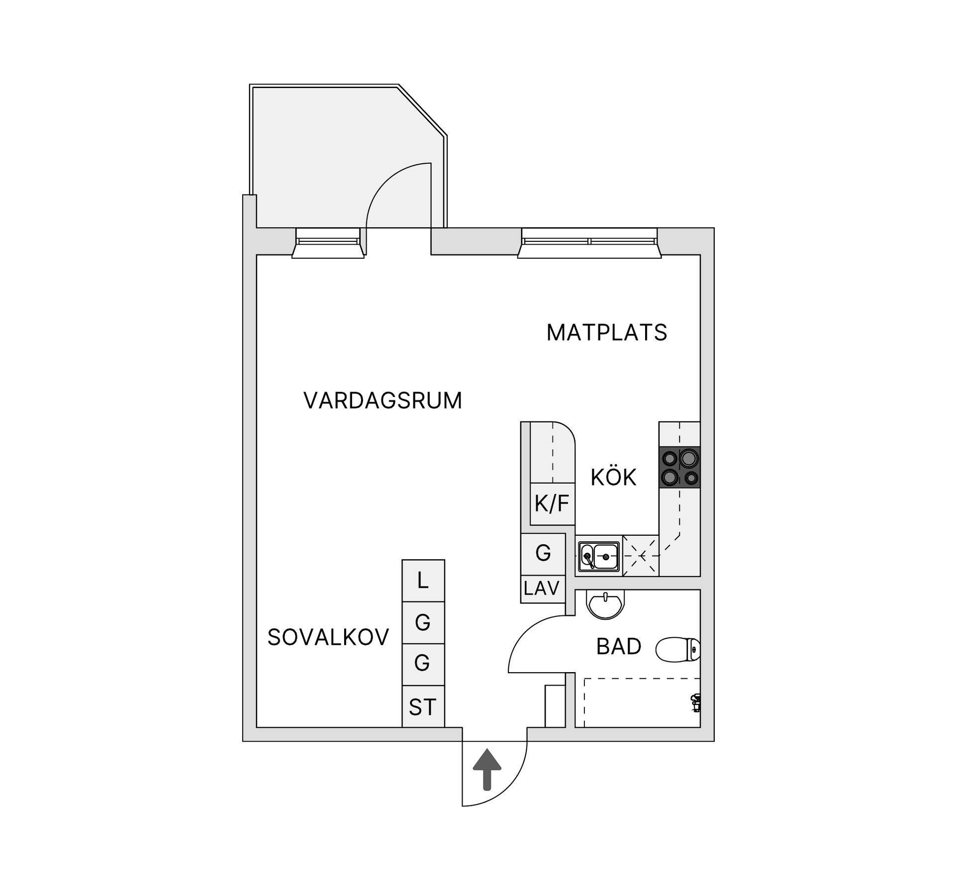 Bostadsrätt, Ängsbacken 4, Björknäs, Nacka