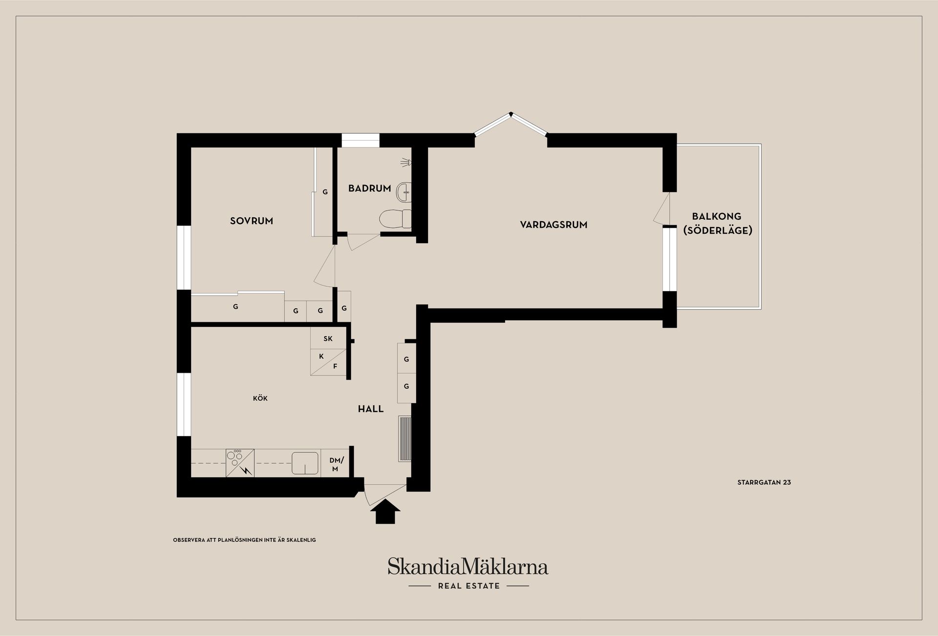 Bostadsrätt, Starrgatan 23, Liljeholmen, Jönköping