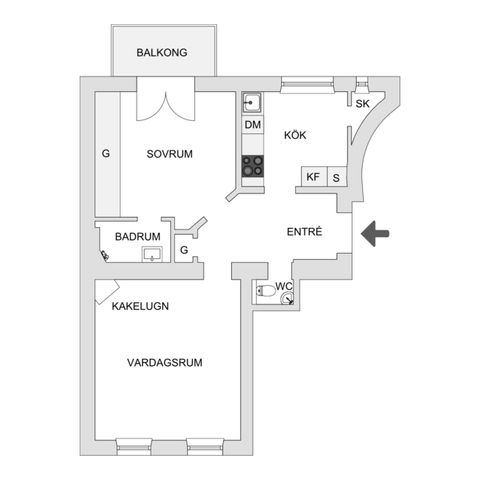 Bostadsrätt, Karlbergsvägen 53A, 2 tr, Vasastan Birkastan, Stockholm