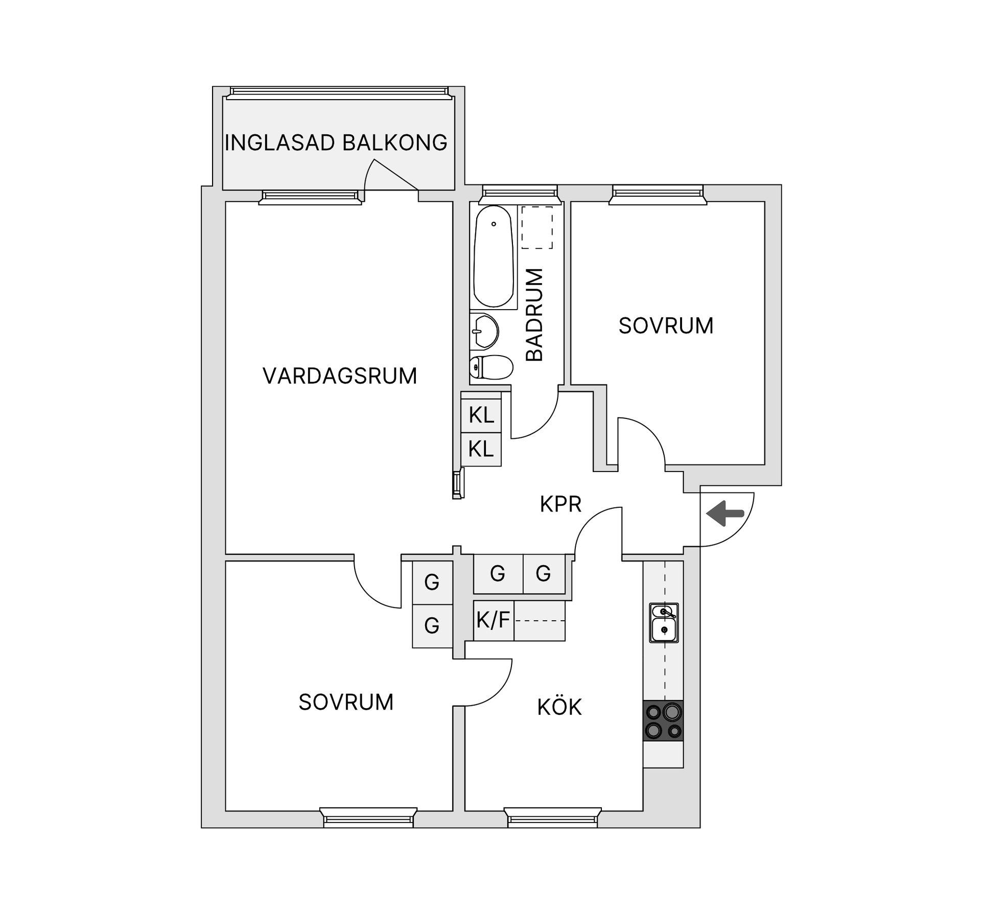 Bostadsrätt, Ågårdsvägen 49, Hjortsberg, Ljungby