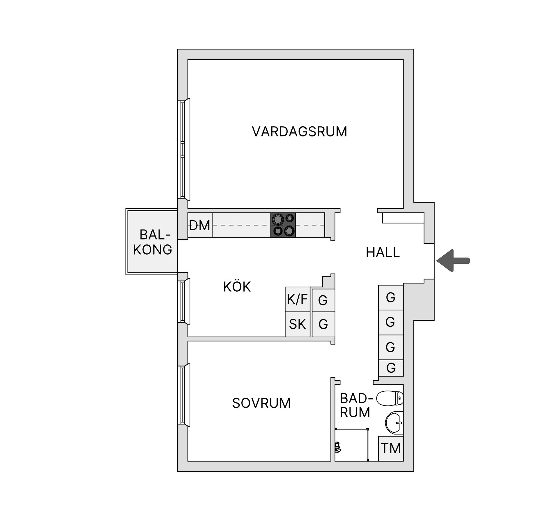 Bostadsrätt, Midgårdsvägen 18, Täby kyrkby, Täby