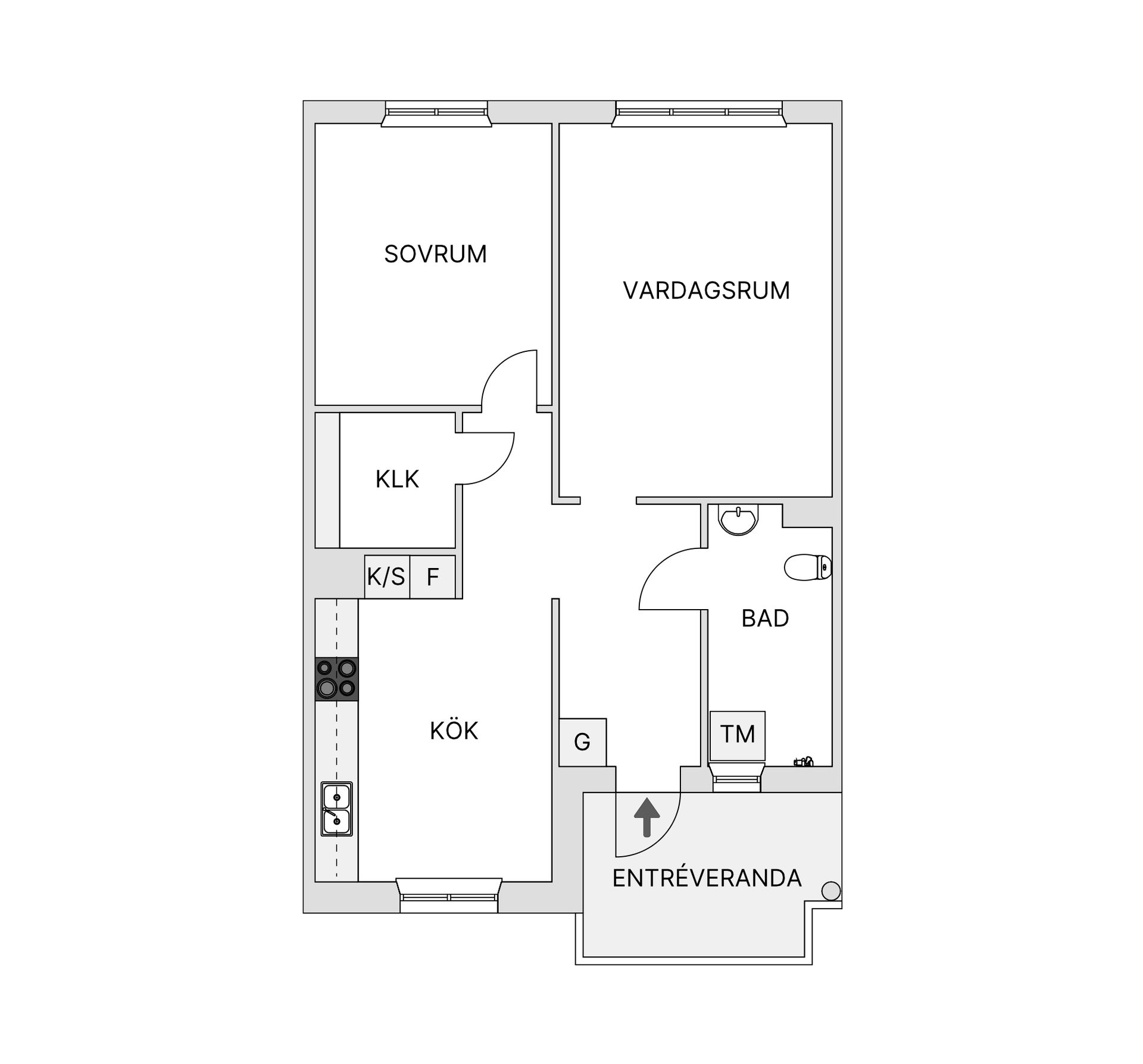 Bostadsrätt, Norra torlandsgatan 18A, Blomängen/Tegelplan, Östersund