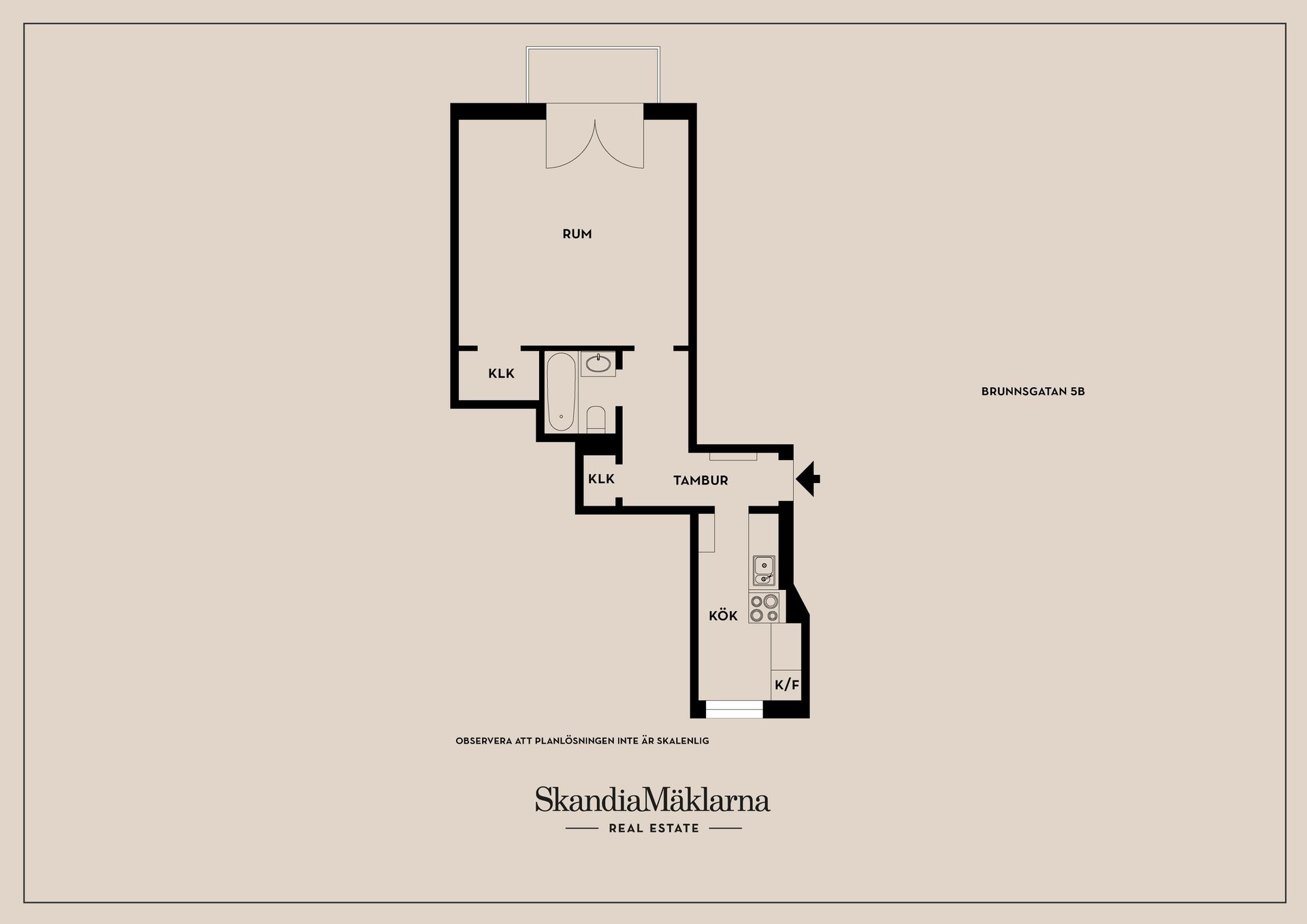 Bostadsrätt, Brunnsgatan 5B, Centralt/Vasastaden, Linköping