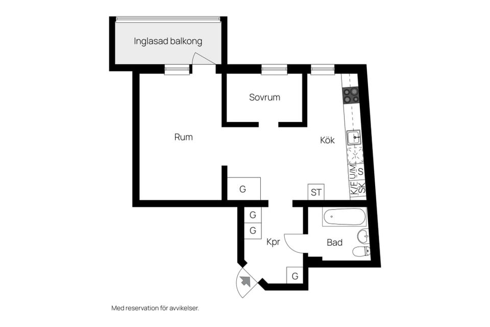 Bostadsrätt, Smedjegatan 15, Centralt/Norr, Norrköping