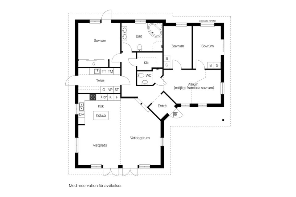 Villa, Gustav Alberts väg 1, Åsa- Kläppa, Kungsbacka