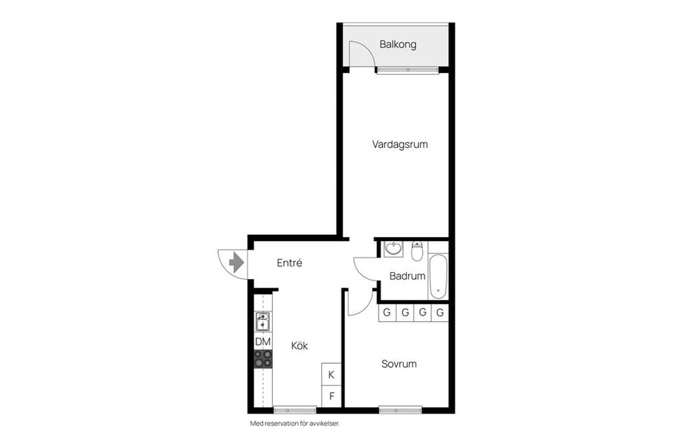 Bostadsrätt, Valhallagatan 36, Valhall, Skara