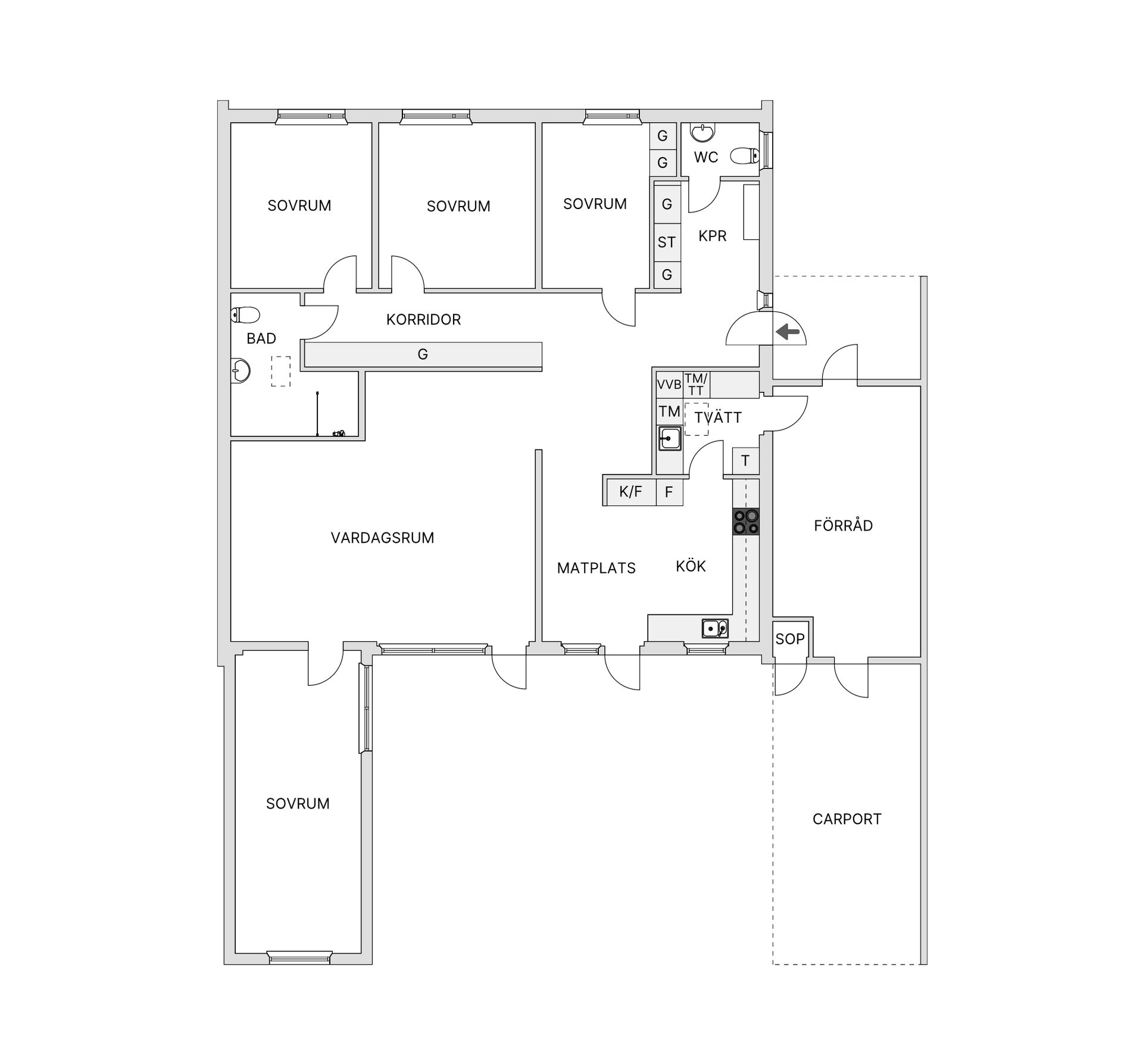 Villa, Radhus, Hjorthögagatan 5, Oxie, Malmö