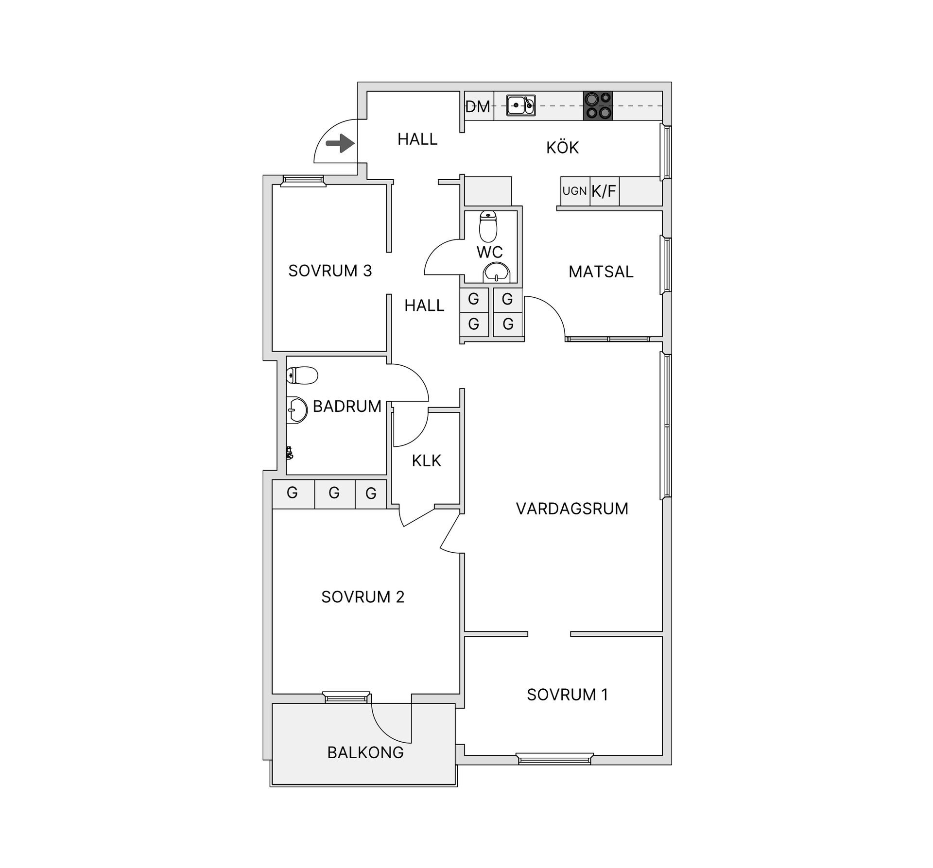 Bostadsrätt, Gränsvägen 10E, Östersund
