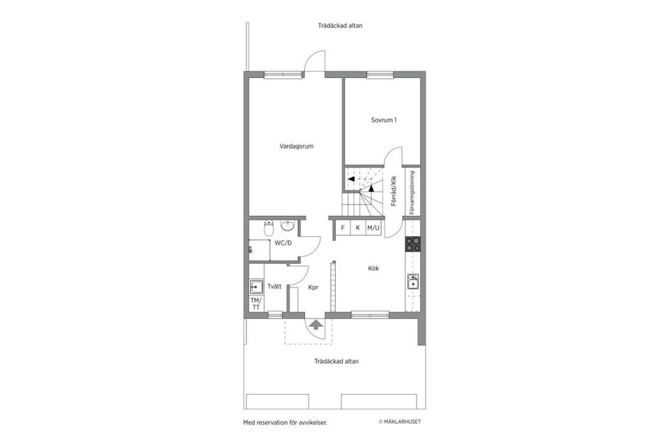 Radhus, Missionsvägen 52, Gribbylund, Täby