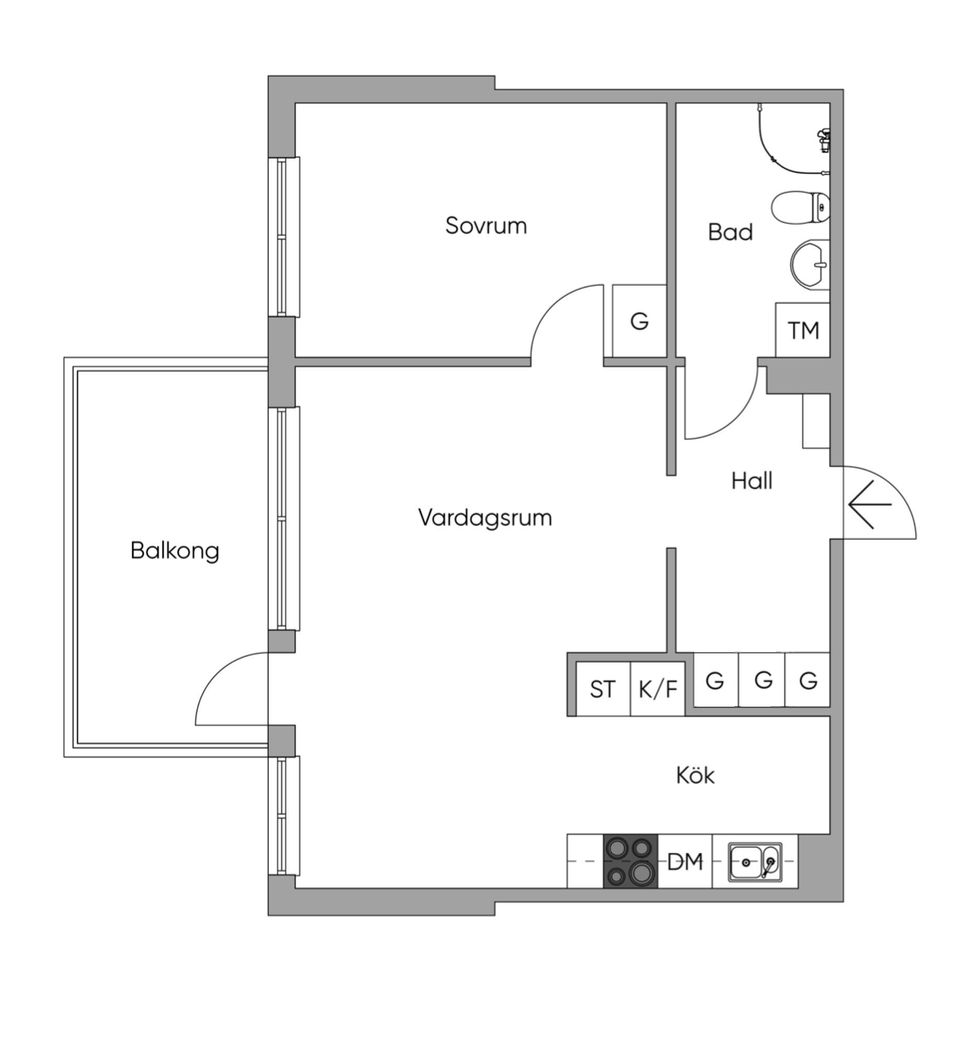 Bostadsrätt, Tulegatan 49, 2 tr!, Centrala Sundbyberg, Sundbyberg