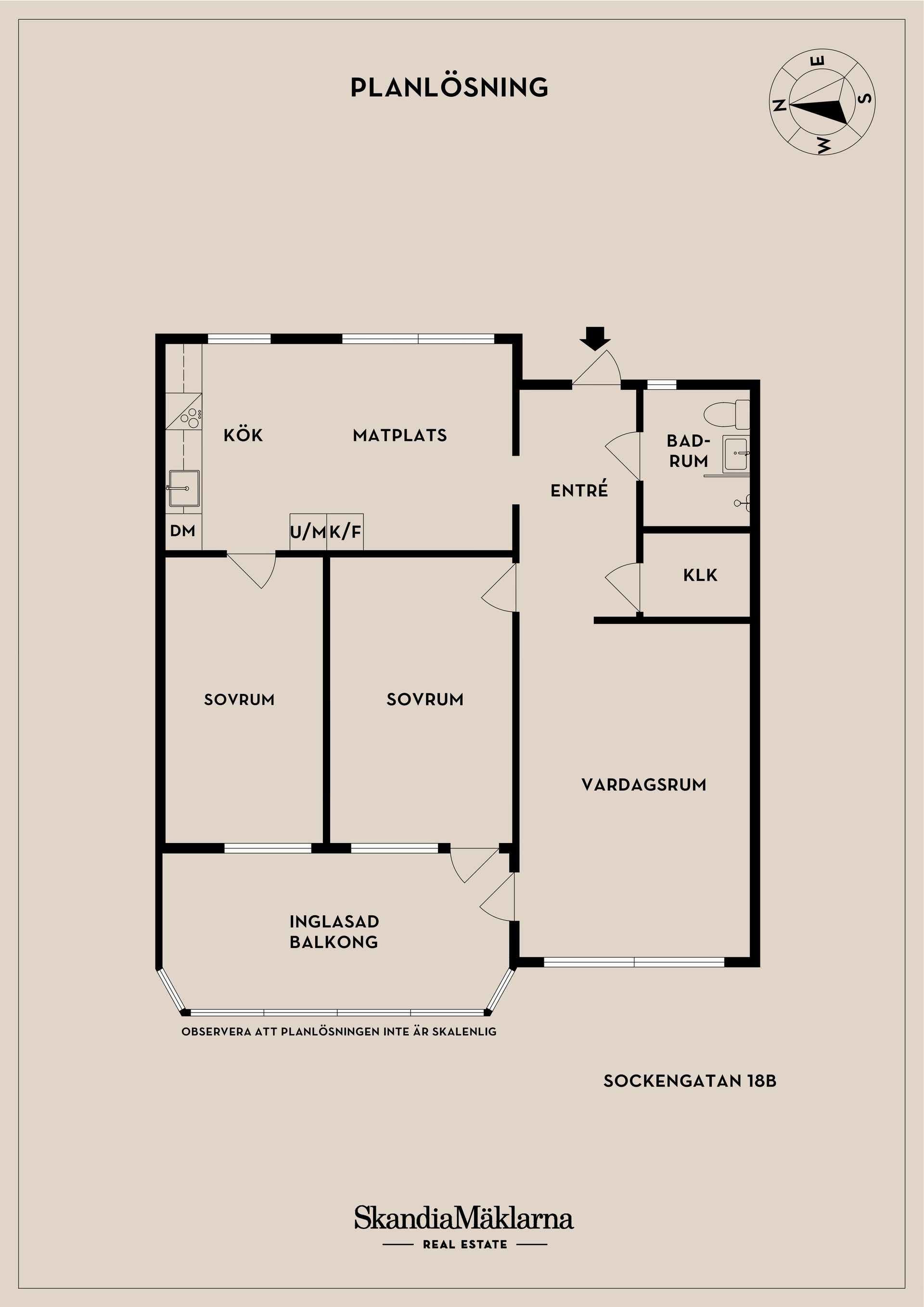 Bostadsrätt, Sockengatan 18B, Rosengården, Helsingborg