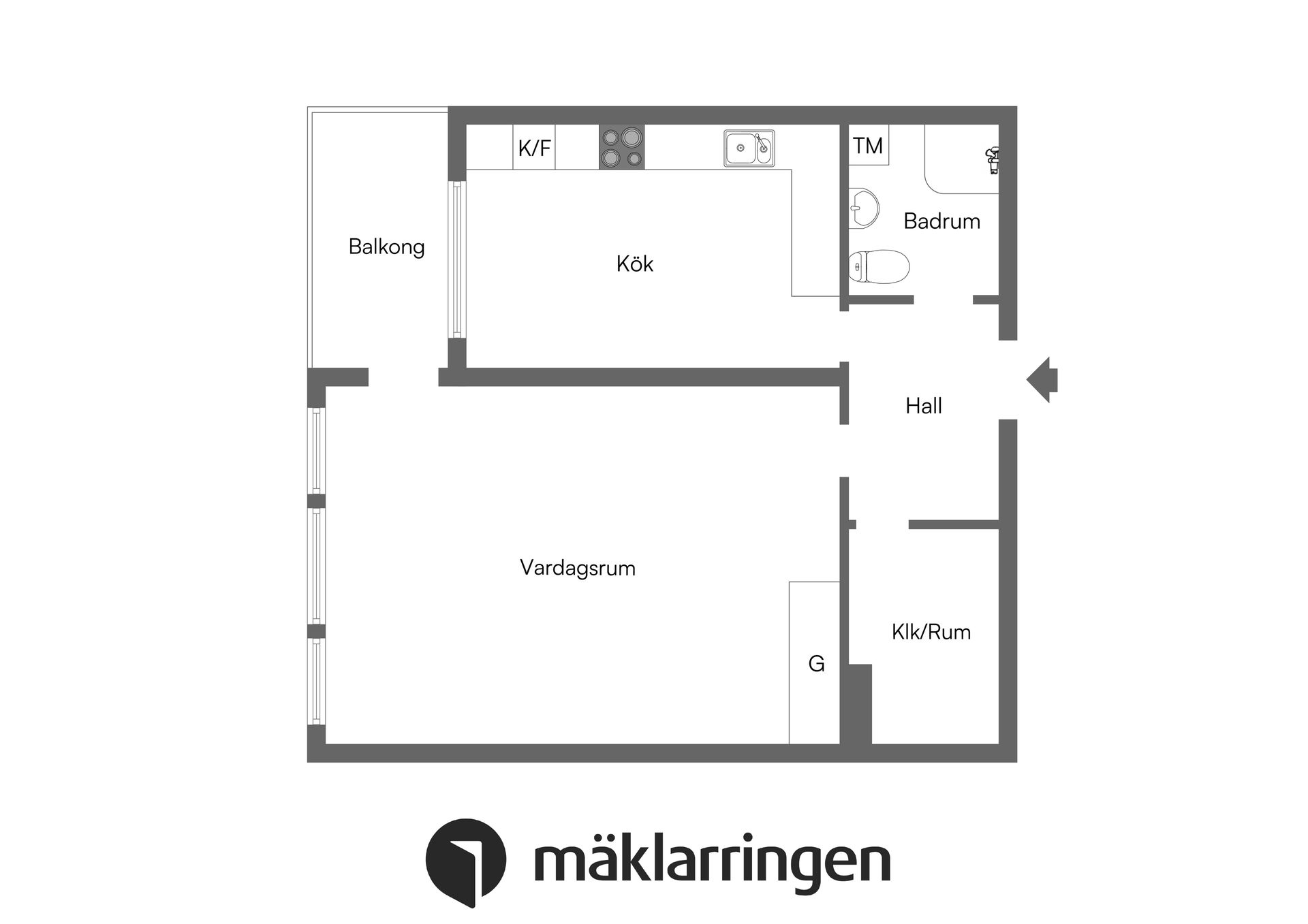 Bostadsrätt, Mirabellbacken 11, 1tr, Hässelby Strand, Stockholm