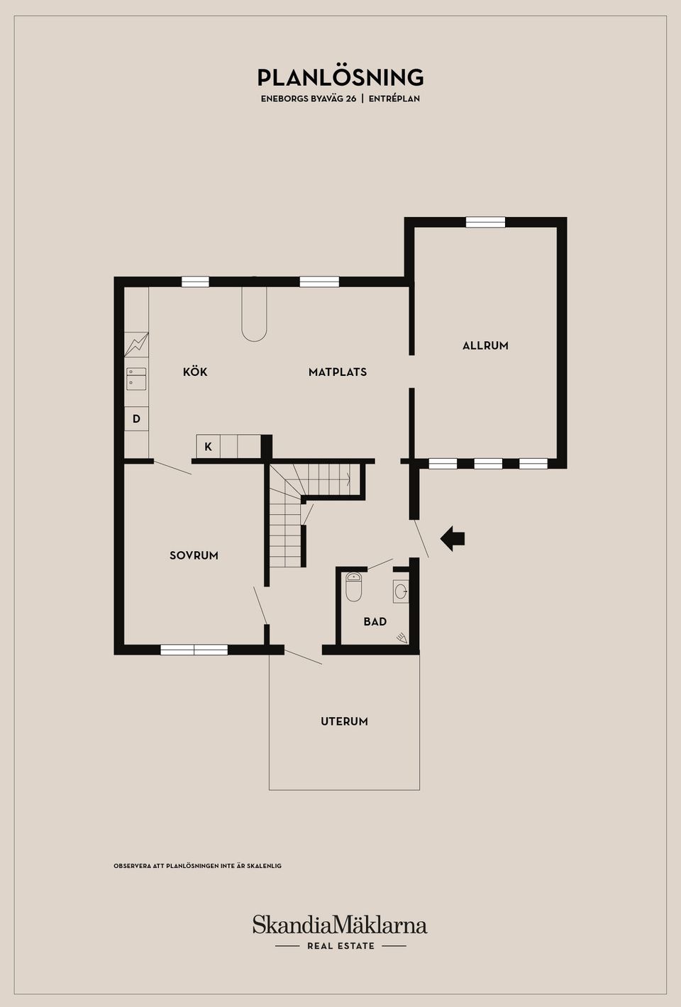 Villa, Eneborgs byaväg 26, Eneborg, Ystad