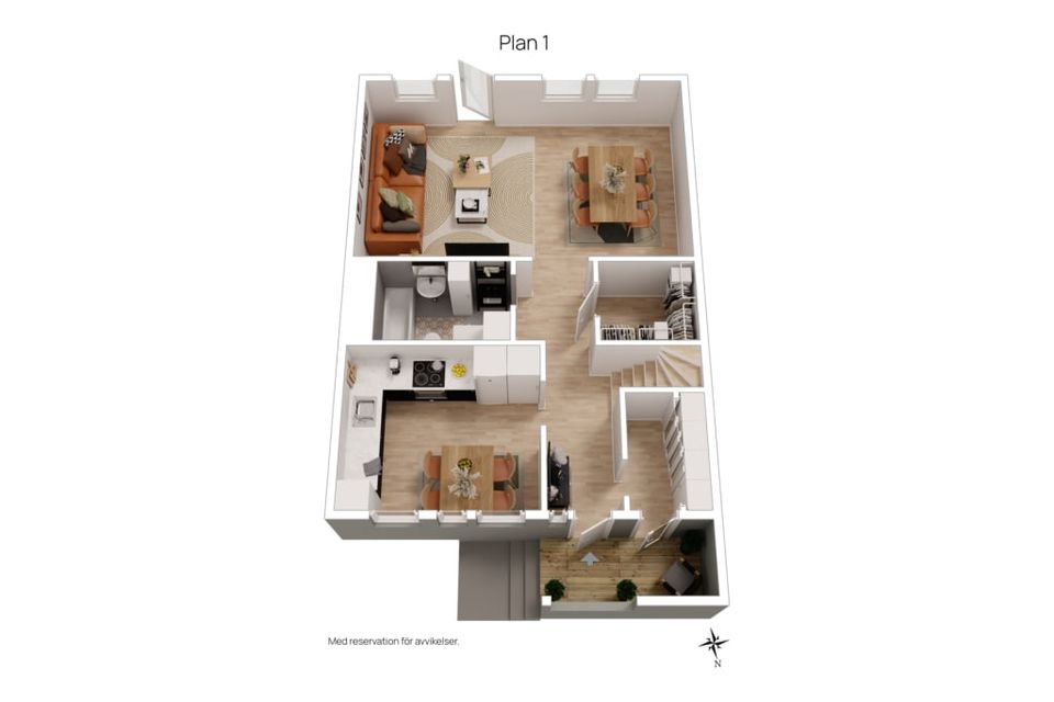 Radhus, Sparrfeltsgatan 40, Kristineberg, Borås