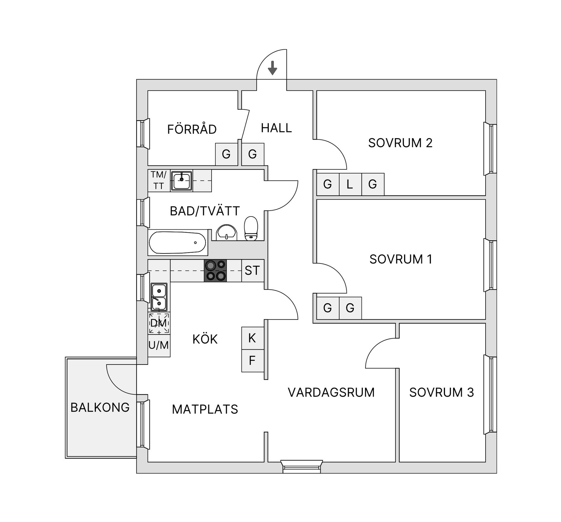 Bostadsrätt, Solhagavägen 22, Falkenberg