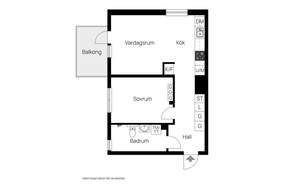 Bostadsrätt, Portalgatan 53, Kapellgärdet, Uppsala