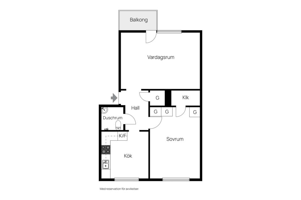 Bostadsrätt, Bergmansgatan 1 B, Visby -  Länna, Gotland