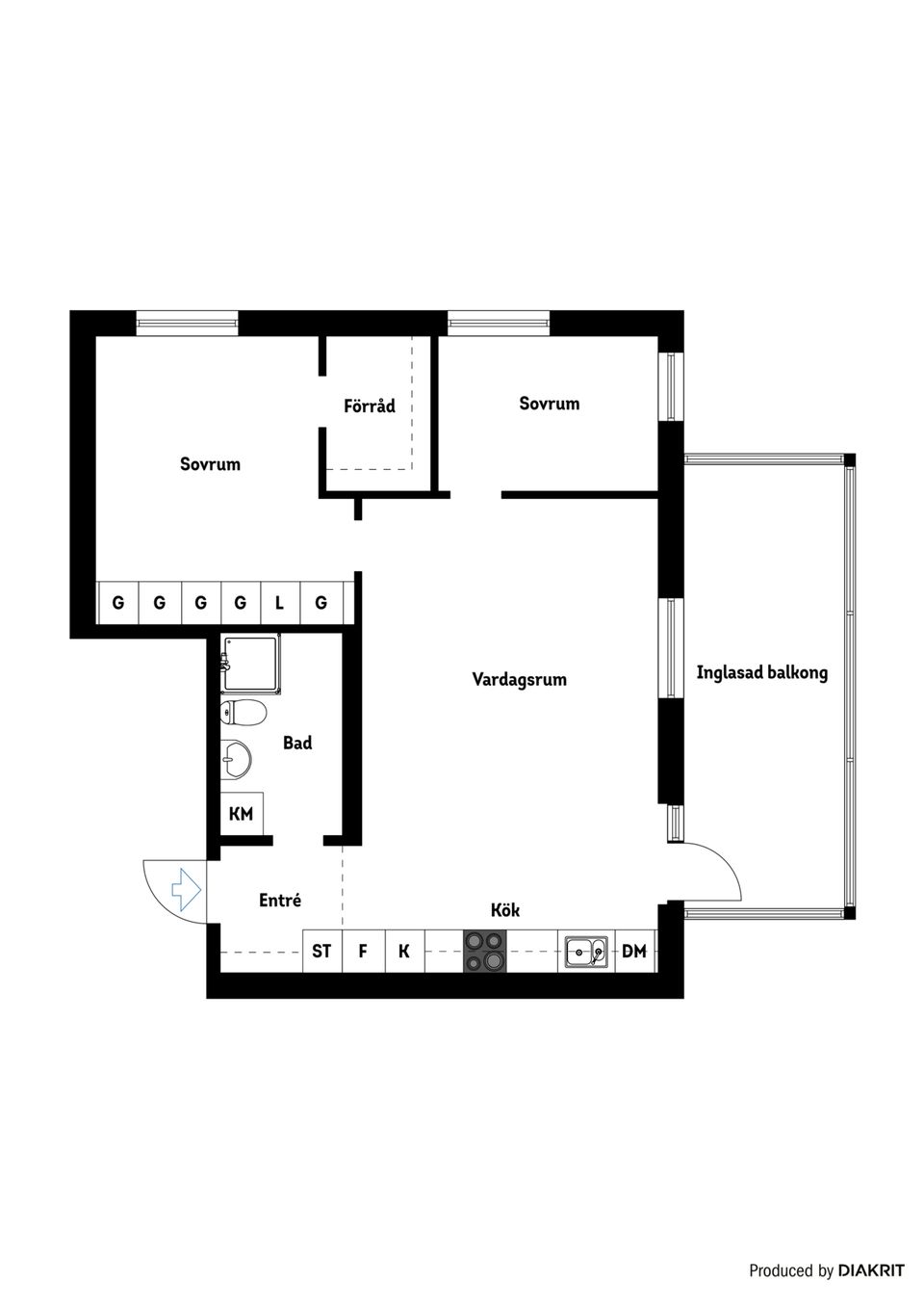 Bostadsrätt, Brandholmsvägen 20, Brandholmen, Nyköping